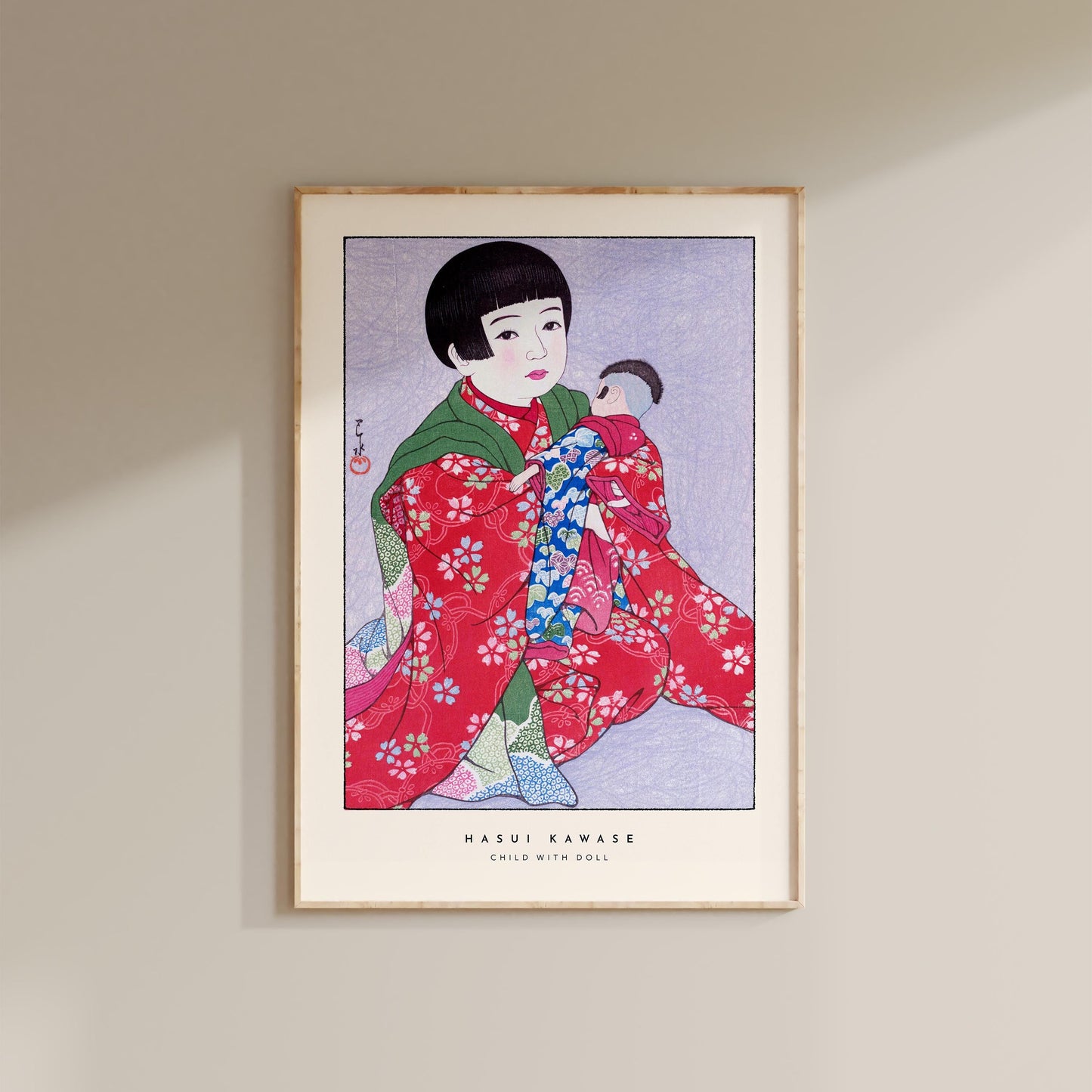Hasui Kawase - Child With Doll Print