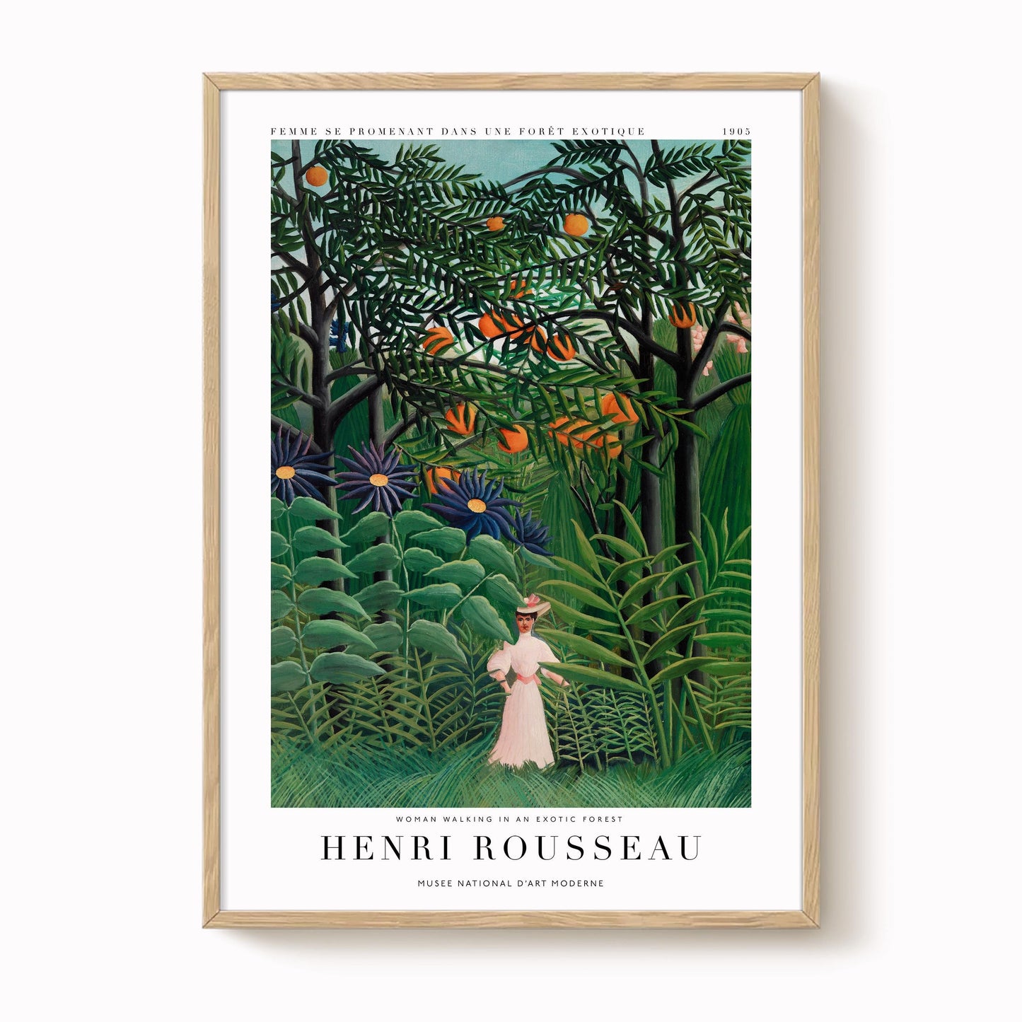 Henri Rousseau - Woman in an Exotic Forest Print