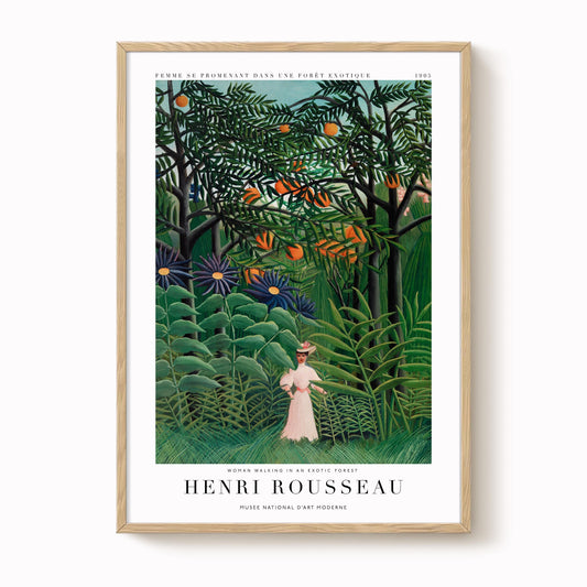 Henri Rousseau - Woman in an Exotic Forest Print