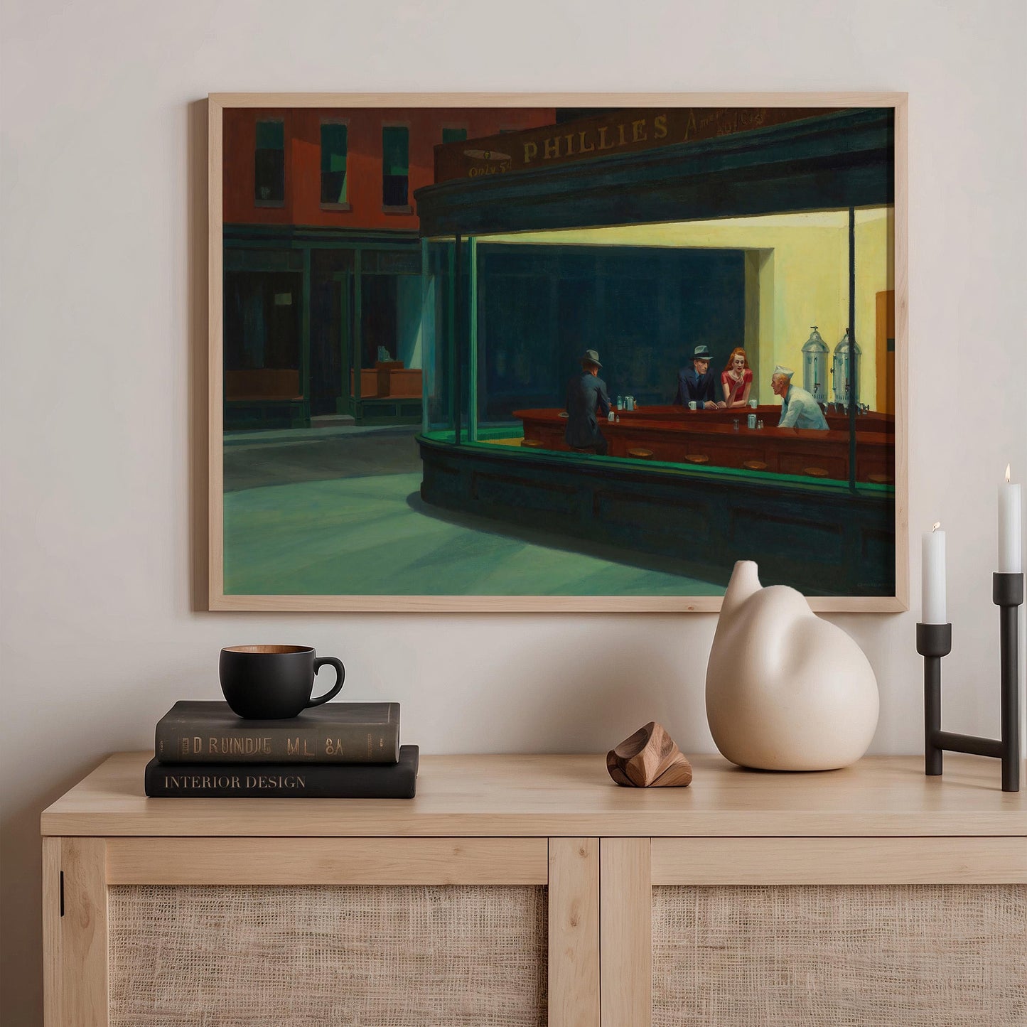 Edward Hopper - Nighthawks Print