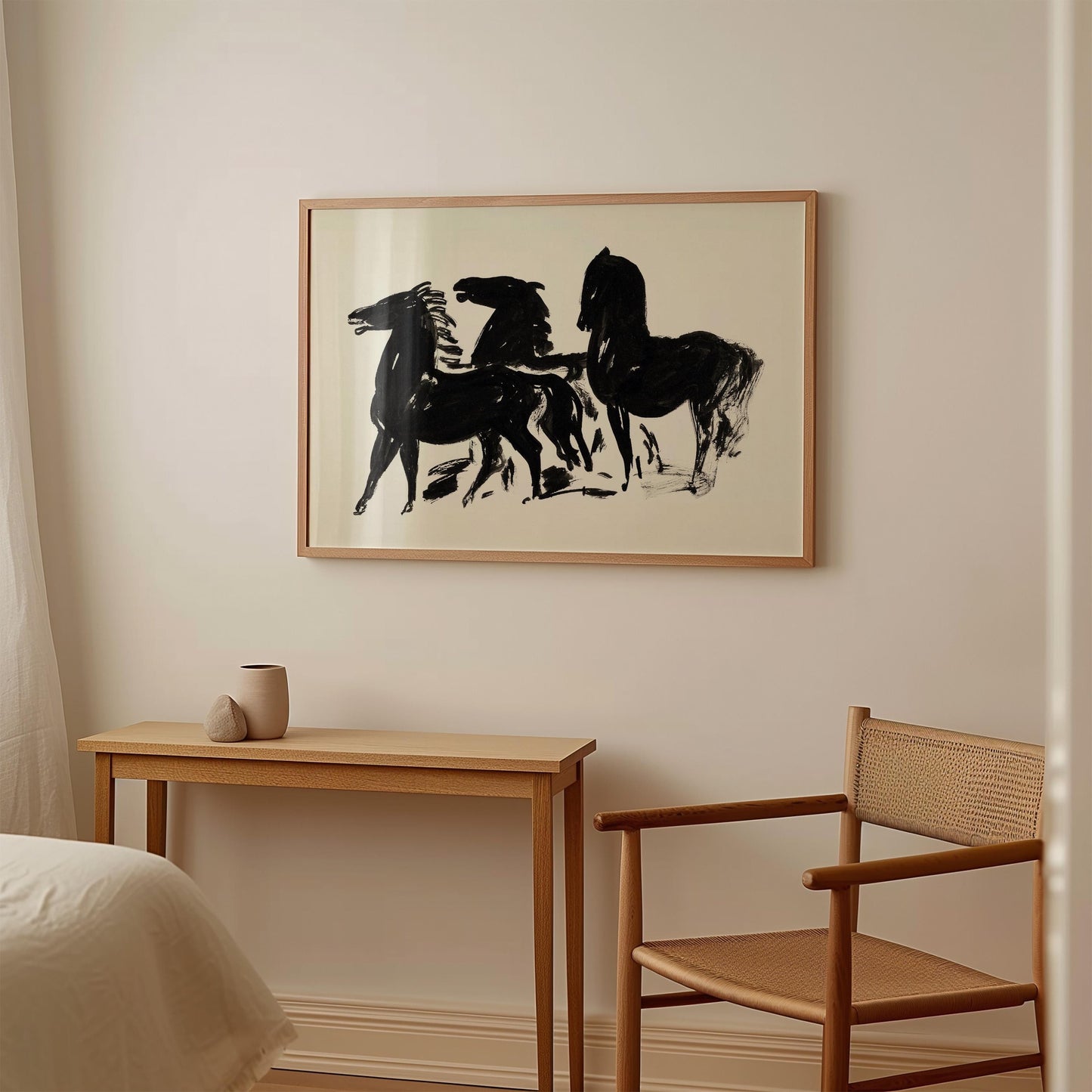Leo Gestel - Three Black Horses Print