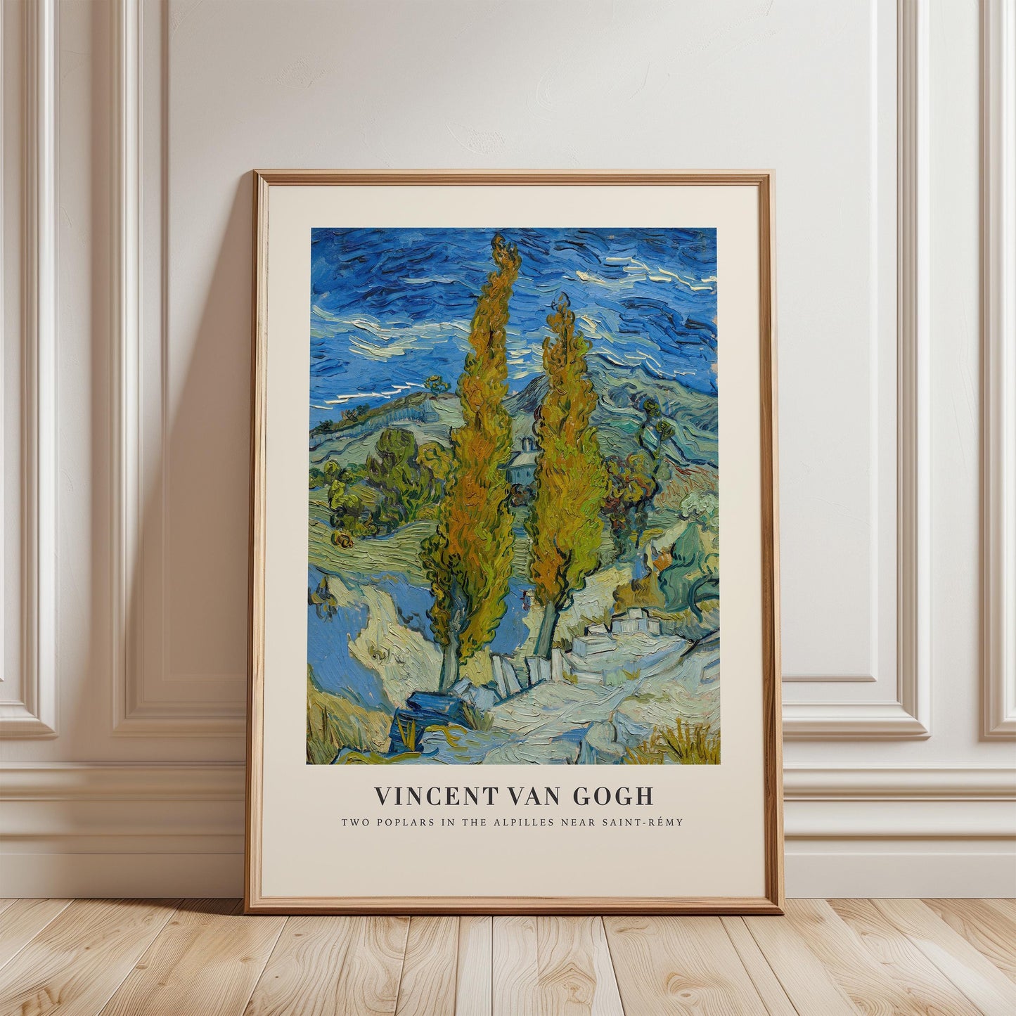 Van Gogh - Two Poplars in the Alpilles near Saint-Remy Print