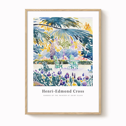 Henri-Edmond Cross - Garden Of The Painter At Saint Clair Print