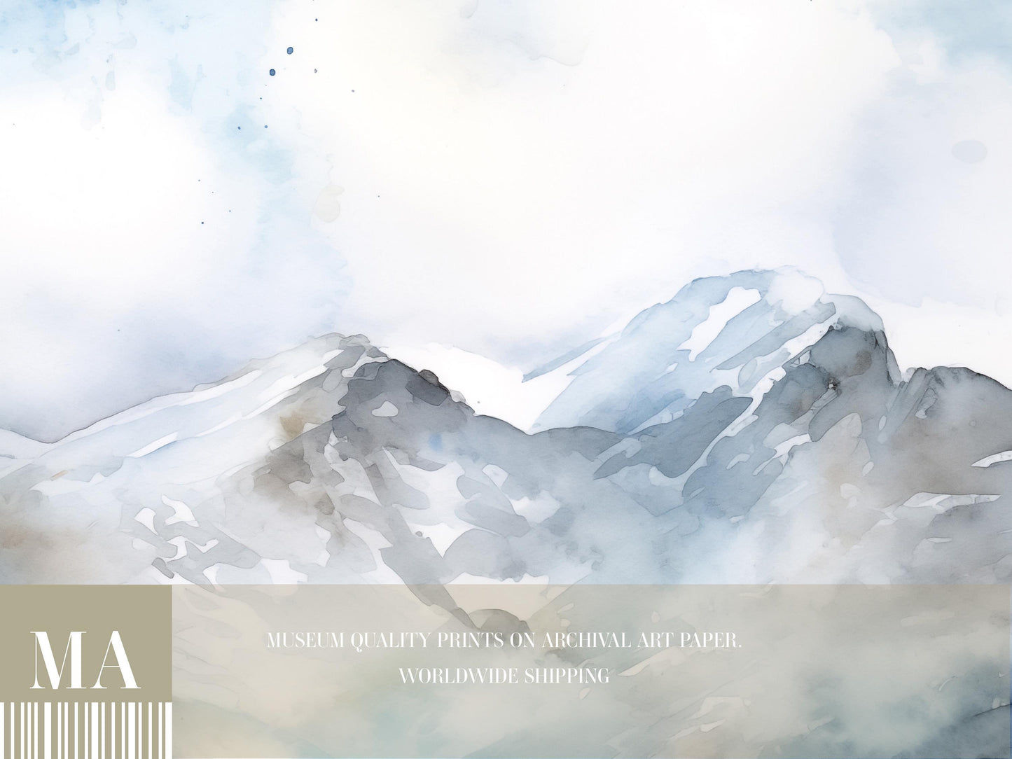 Lake District Watercolor Print