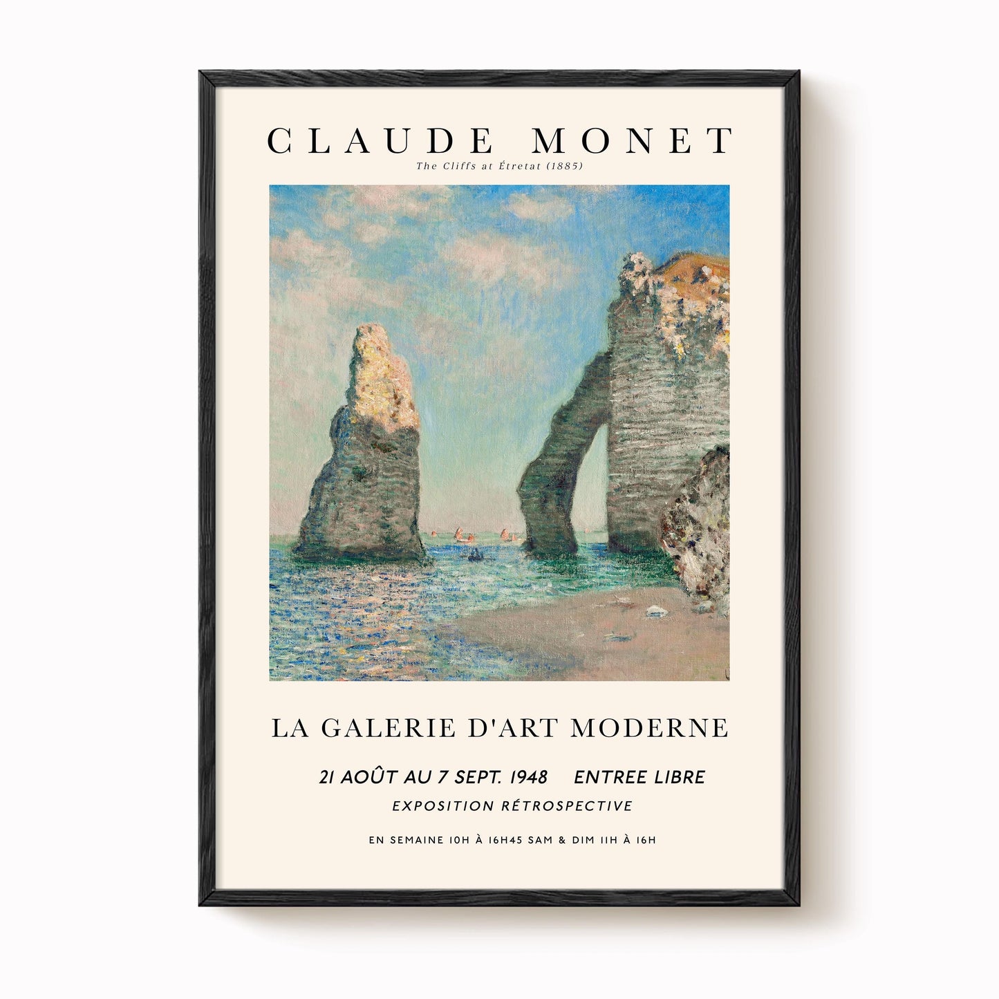 Monet - The Cliffs at Etretat Print