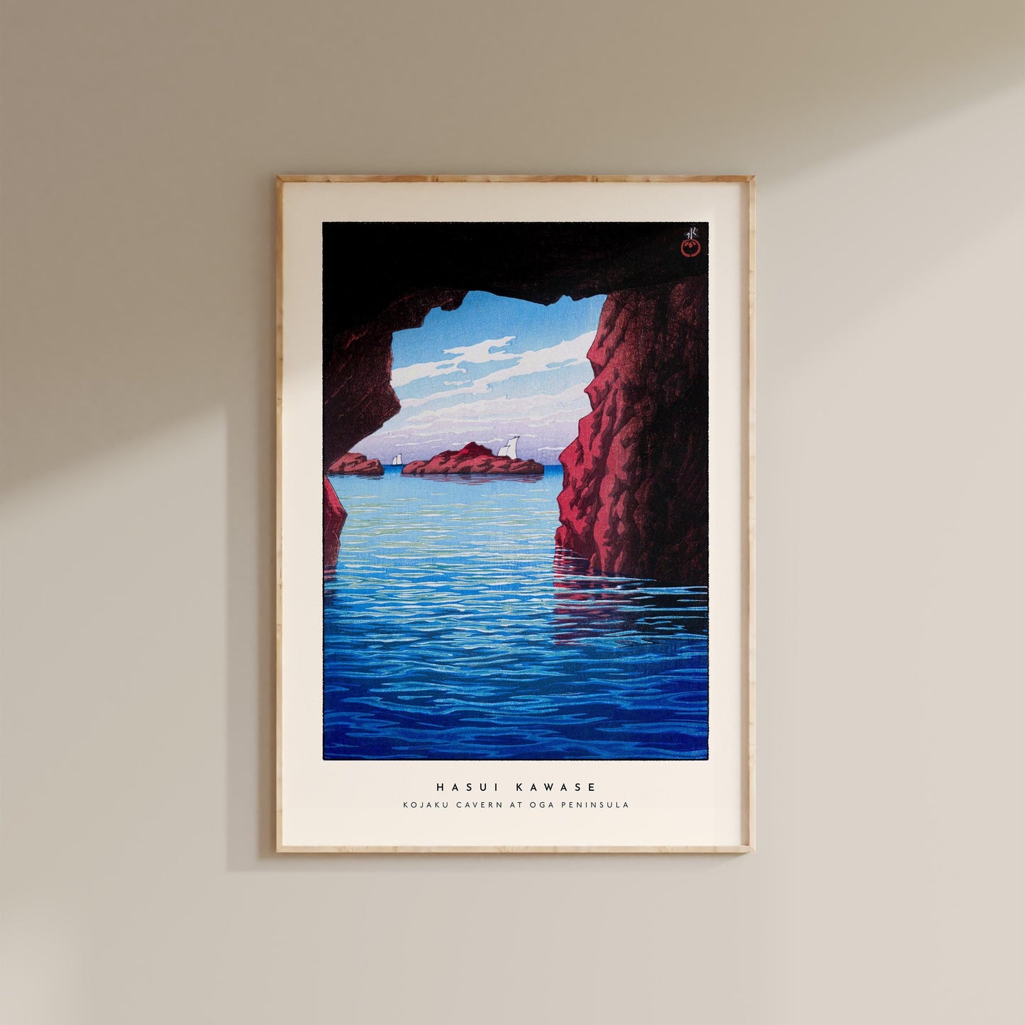 Hasui Kawase - Kojaku Cavern at Oga Peninsula Print
