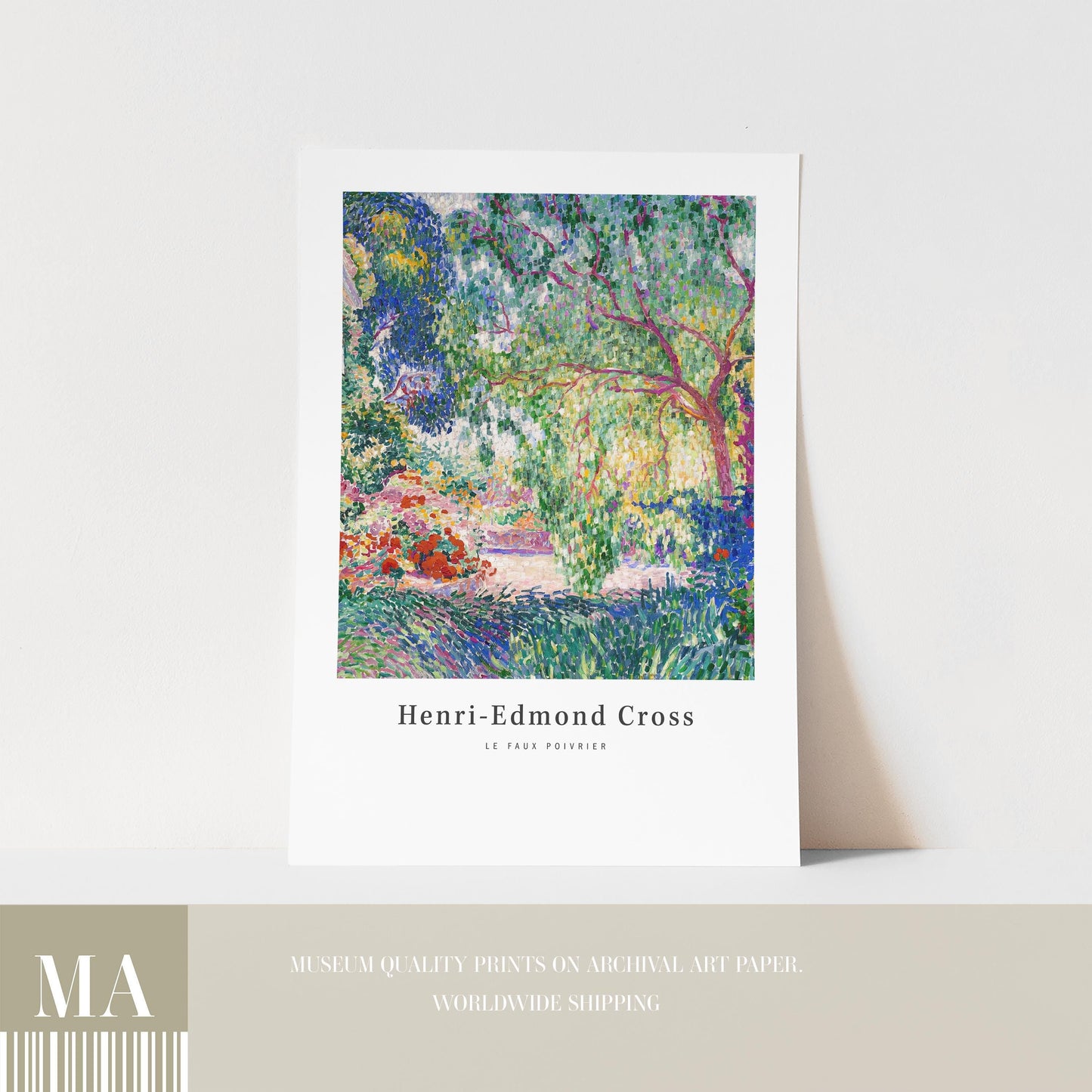 Henri-Edmond Cross - Le Faux Poivrier, Provence Print