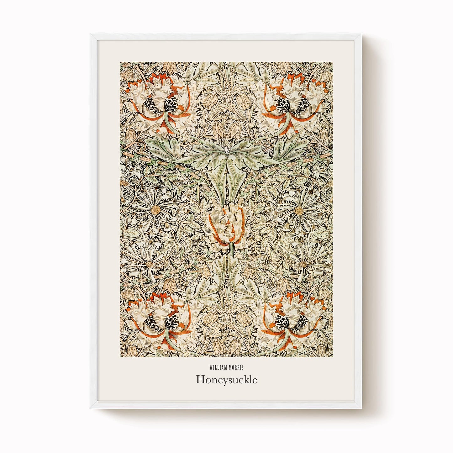 William Morris - Honeysuckle Pattern Print
