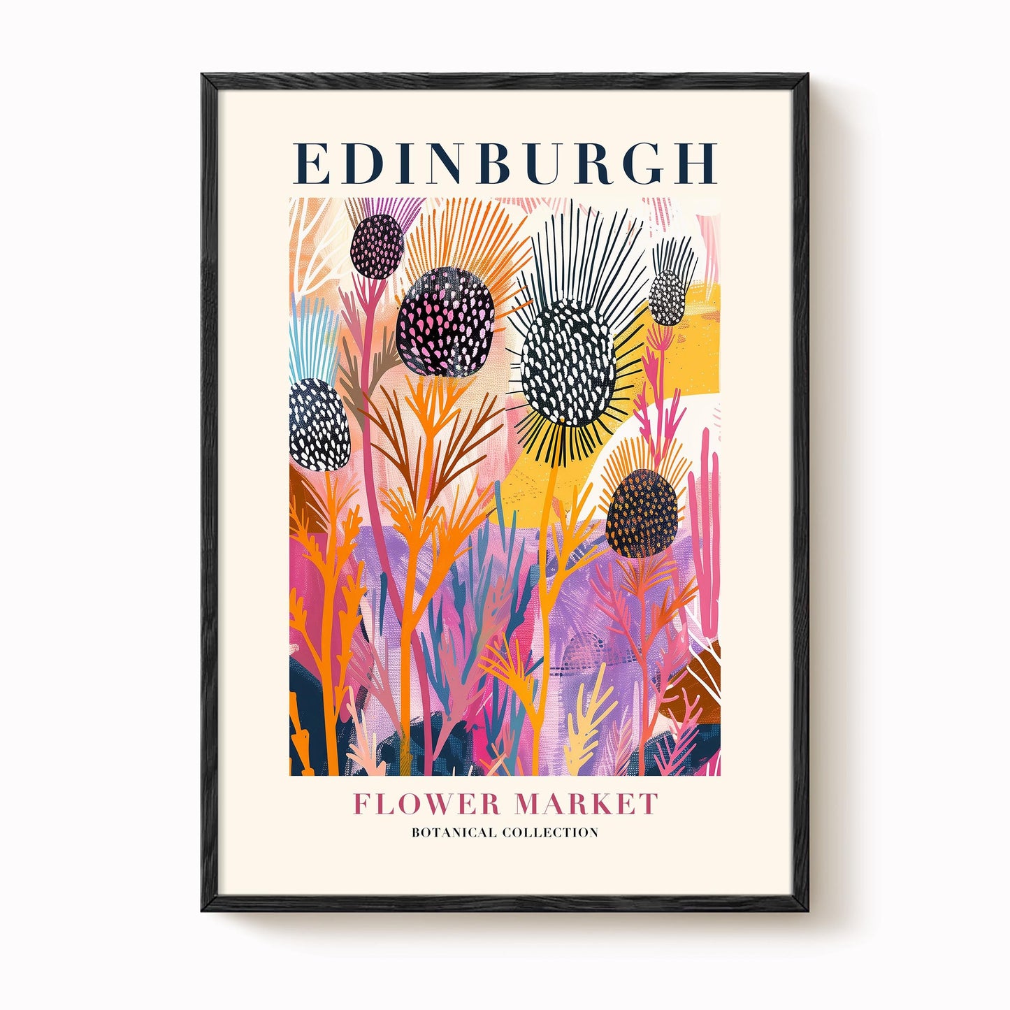 Edinburgh Flower Market Print