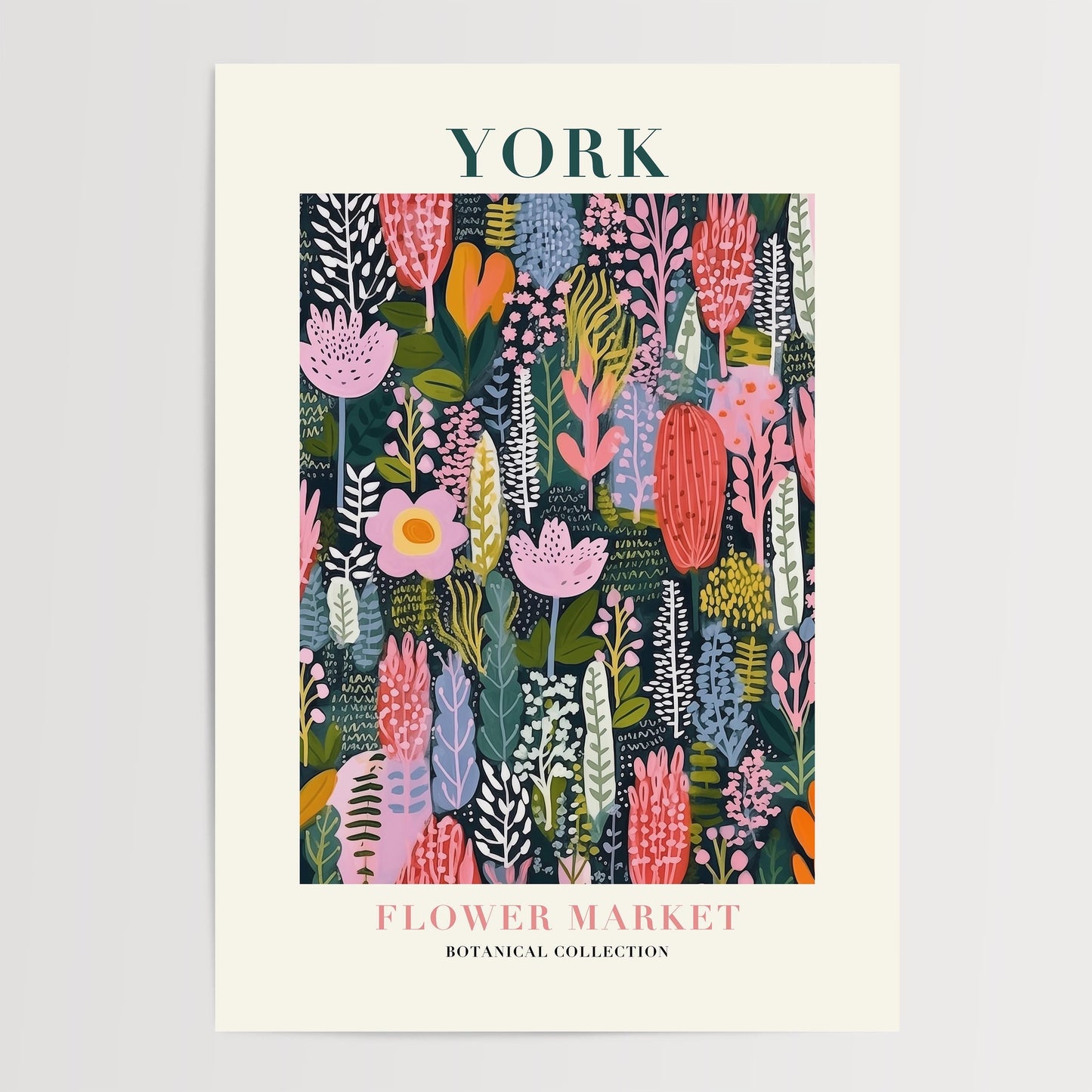 York Flower Market Print