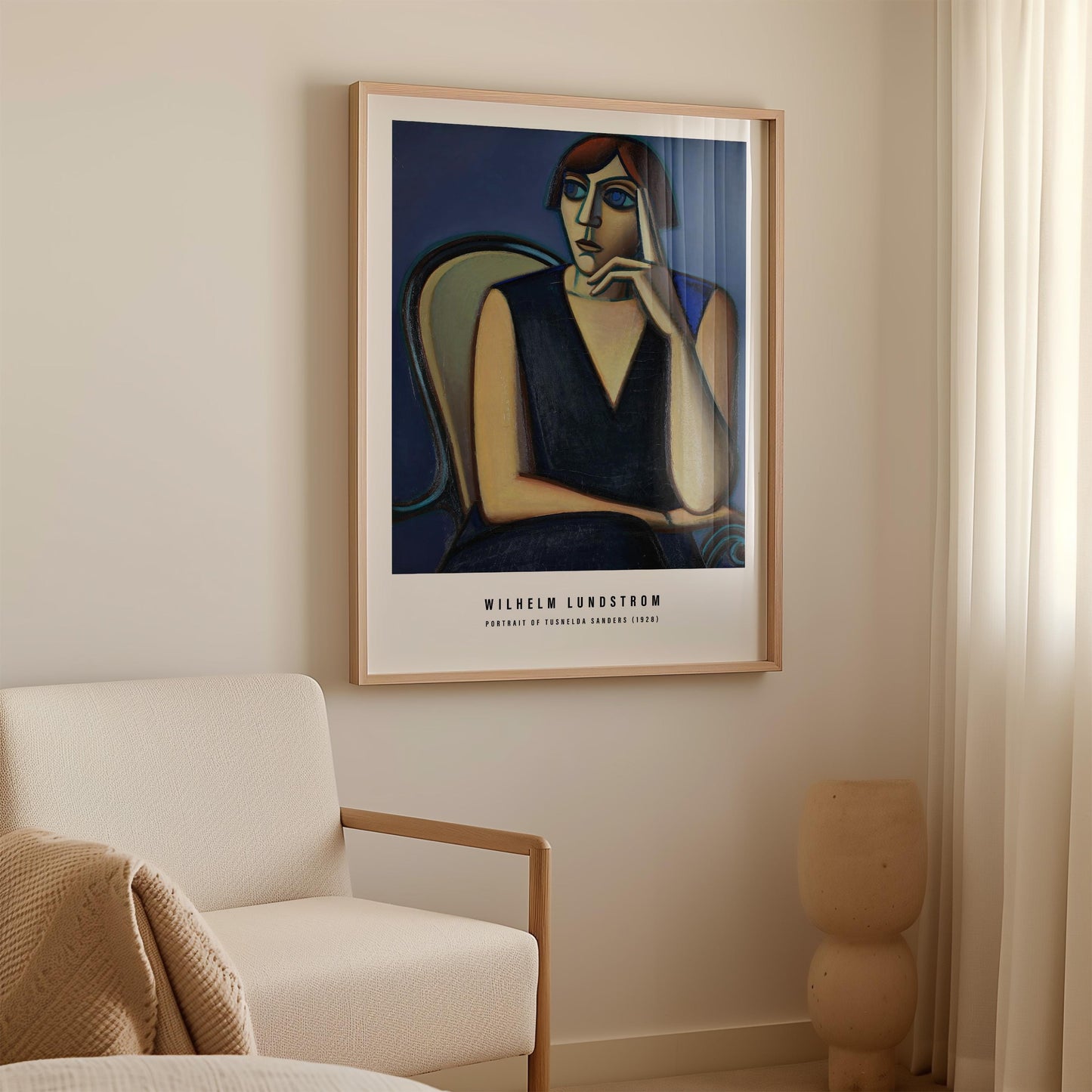 Vilhelm Lundstrøm - Portrait of Tusnelda Sanders Print