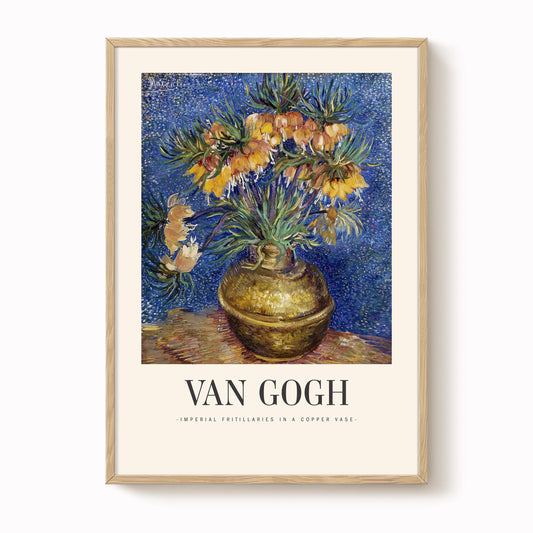 Van Gogh - Imperial Fritillaries In A Copper Vase Print
