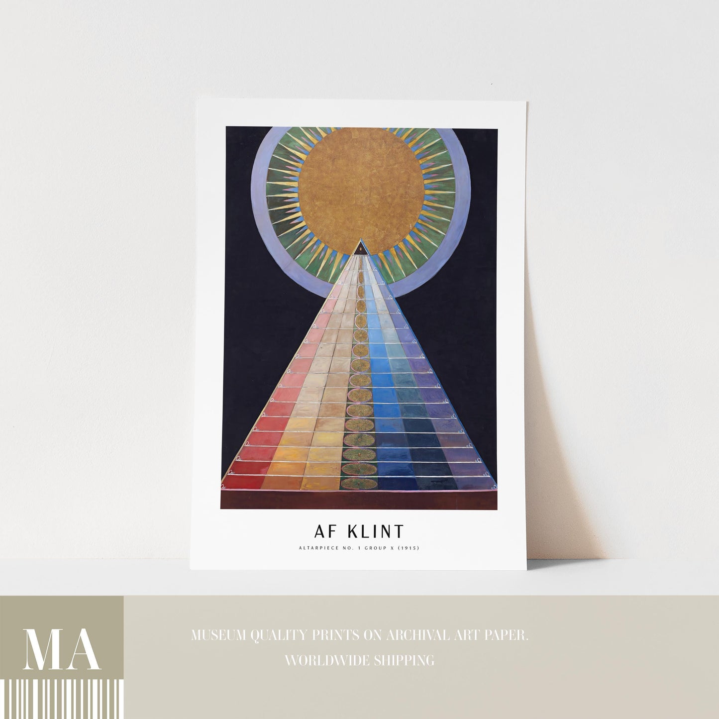 Hilma af Klint -  Altarpiece No. 1 Group X Print