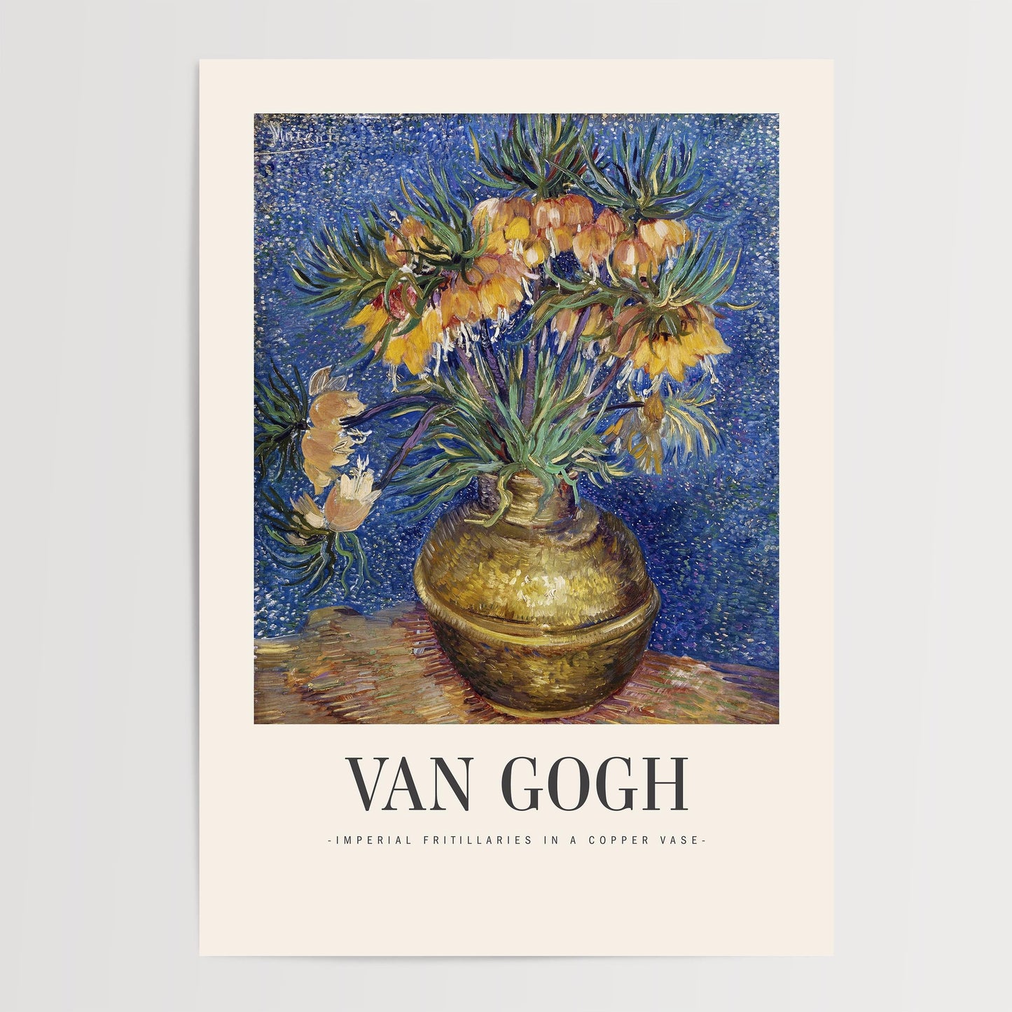 Van Gogh - Imperial Fritillaries In A Copper Vase Print