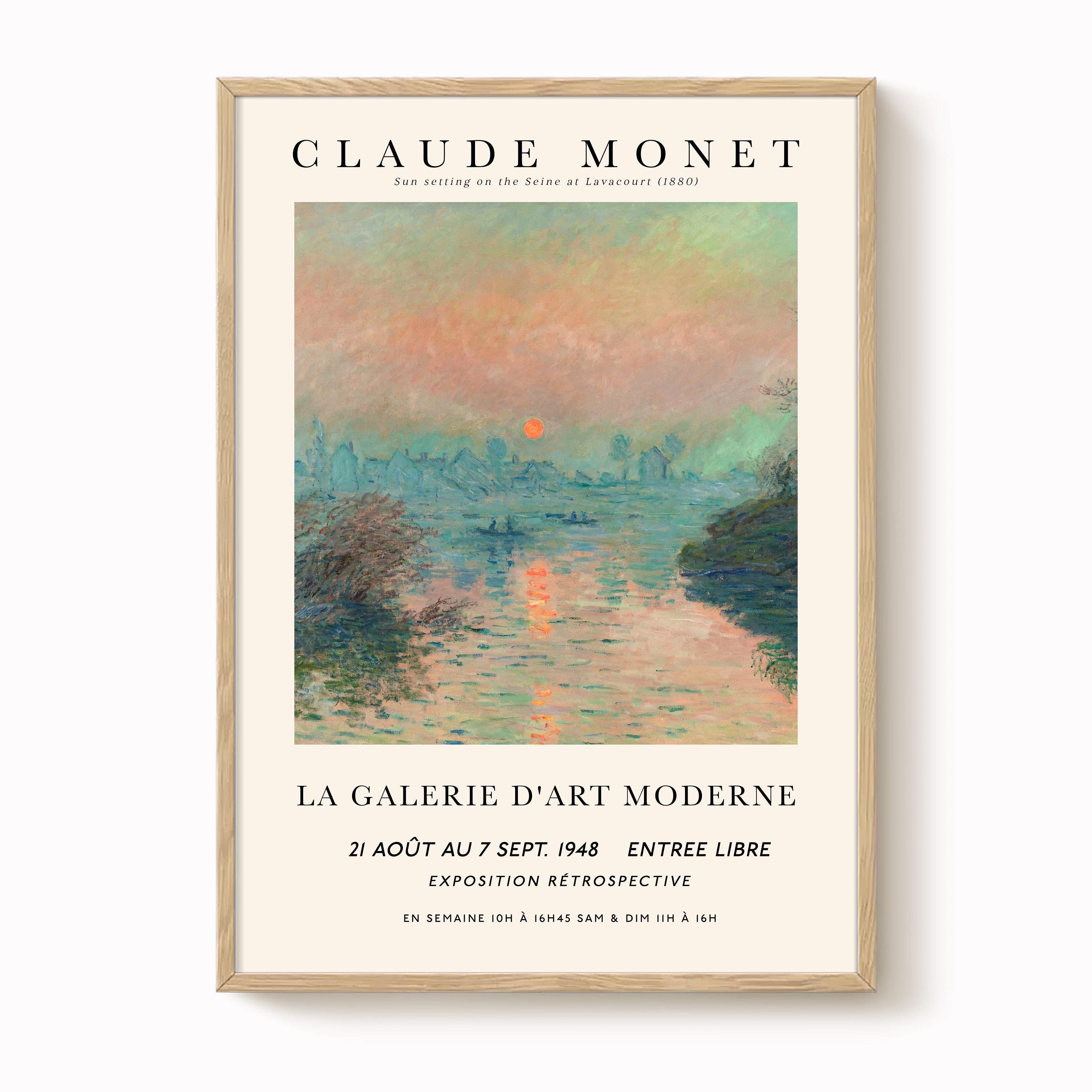 Monet - Sunset on the Seine Print – Modern Artefacts