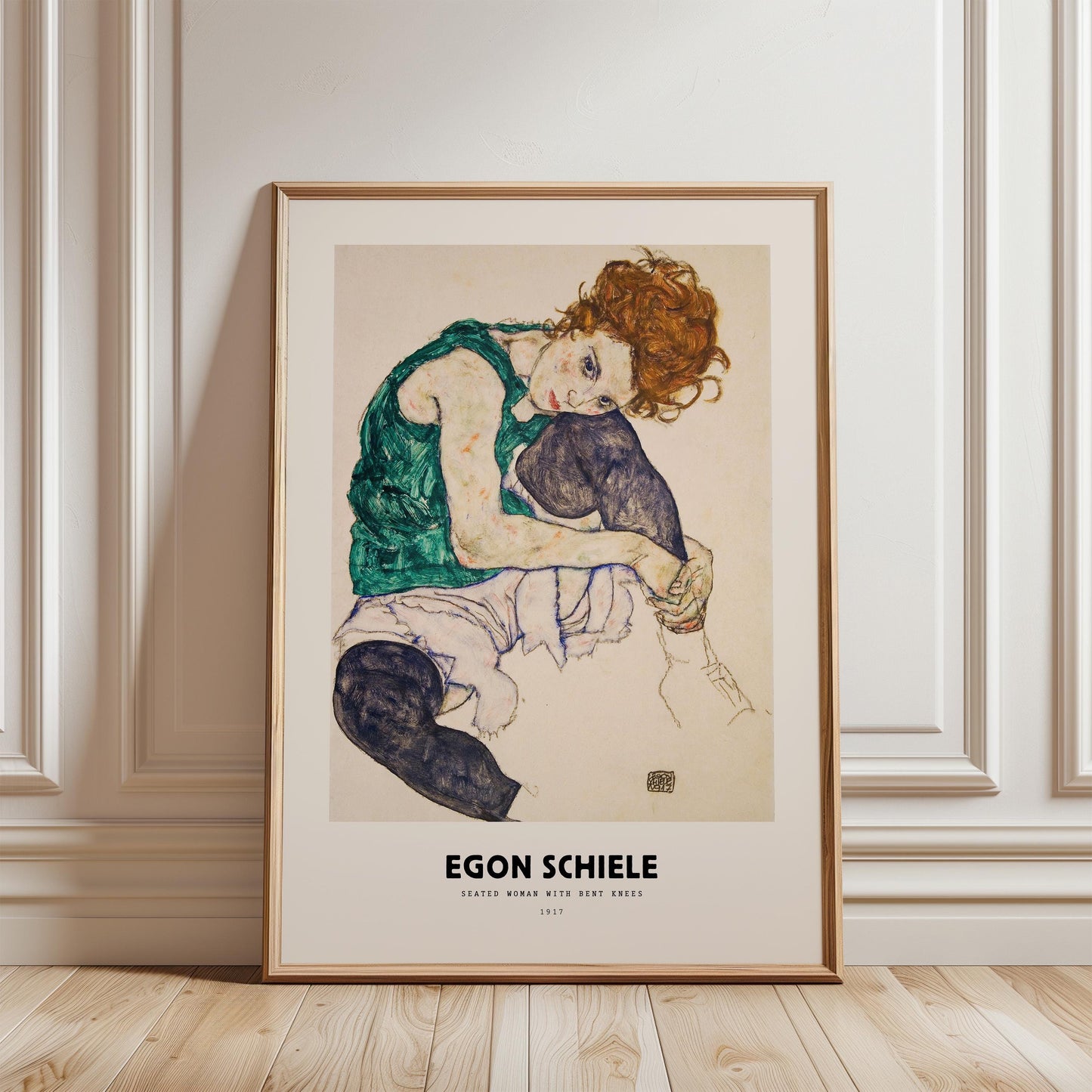 Egon Schiele - Seated Woman With Bent Knees Print