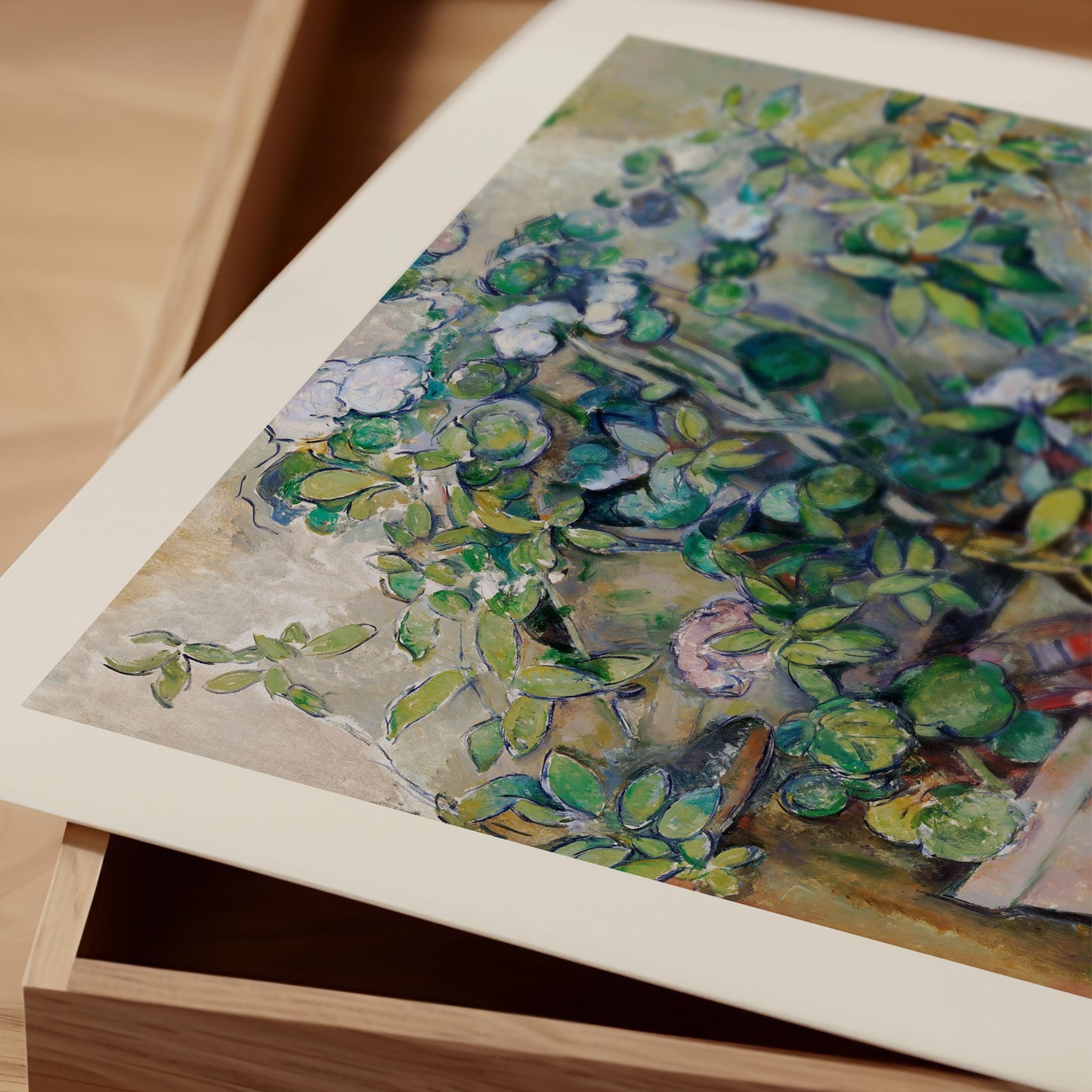 Cézanne - Terracotta Pots and Flowers Print
