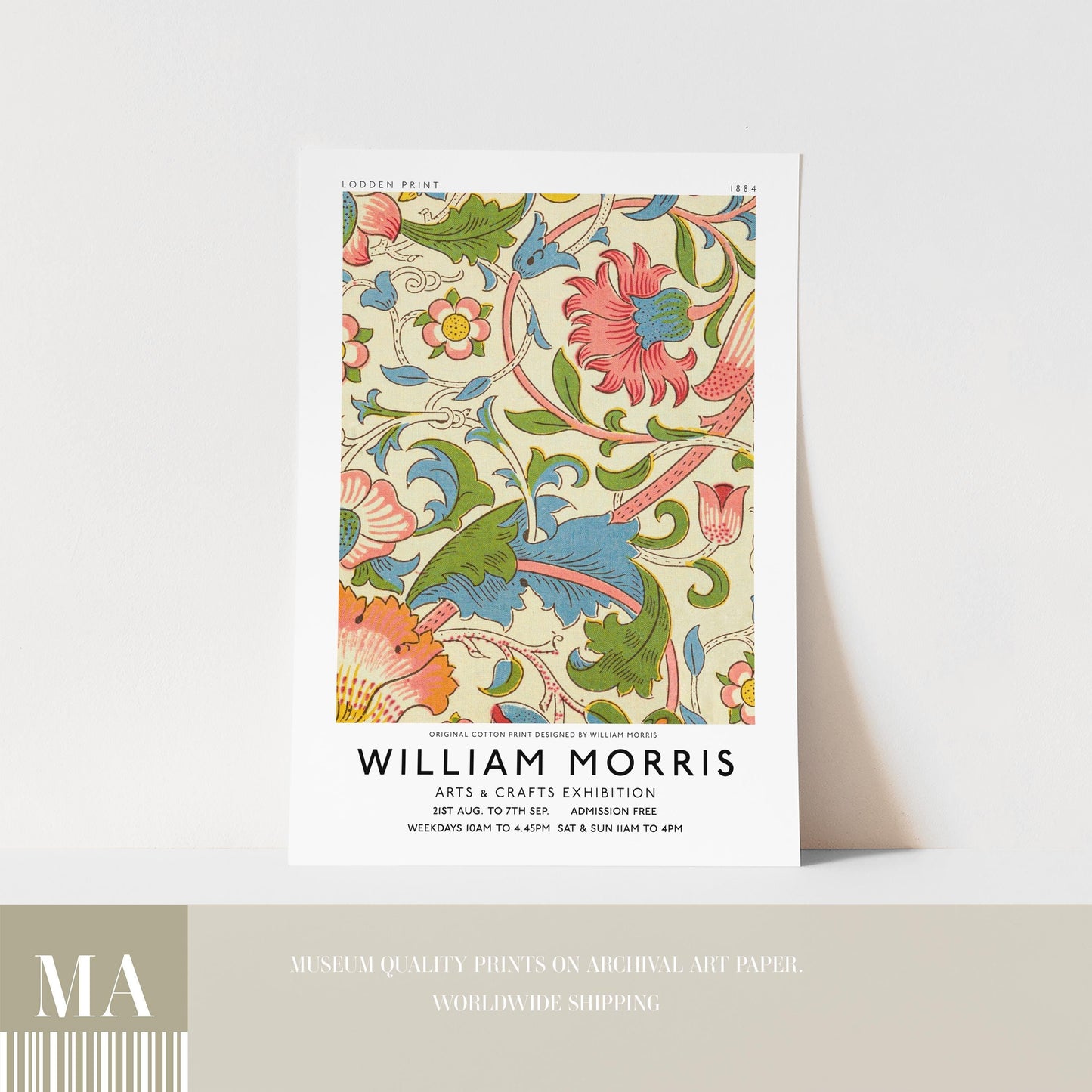 William Morris - Lodden Pattern Print