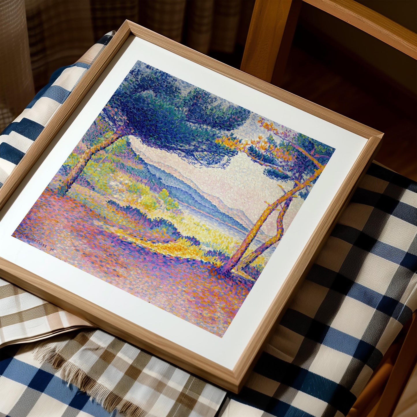 Henri-Edmond Cross - Pines Along the Shore Art Print
