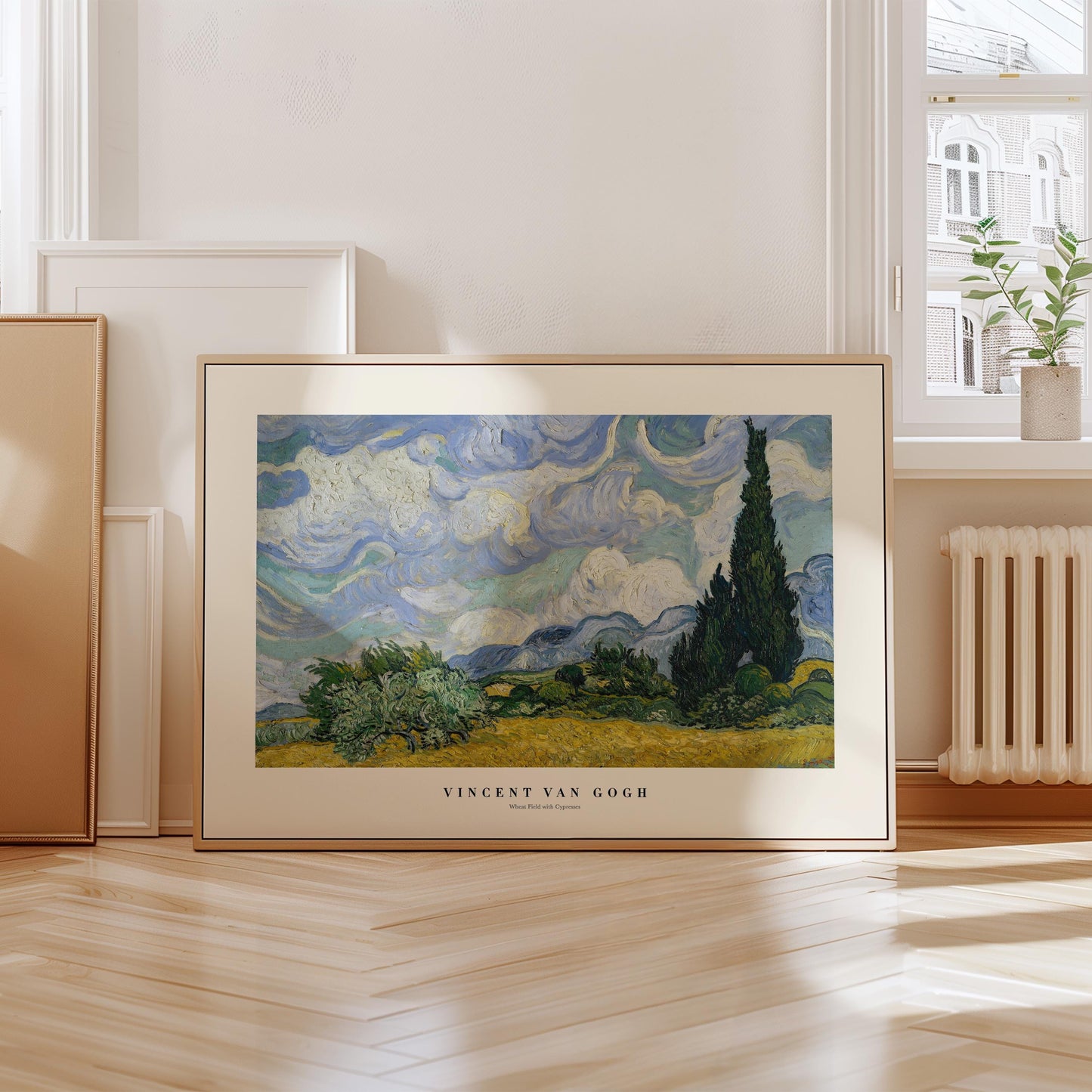 Van Gogh - Wheatfield with Cypresses Print