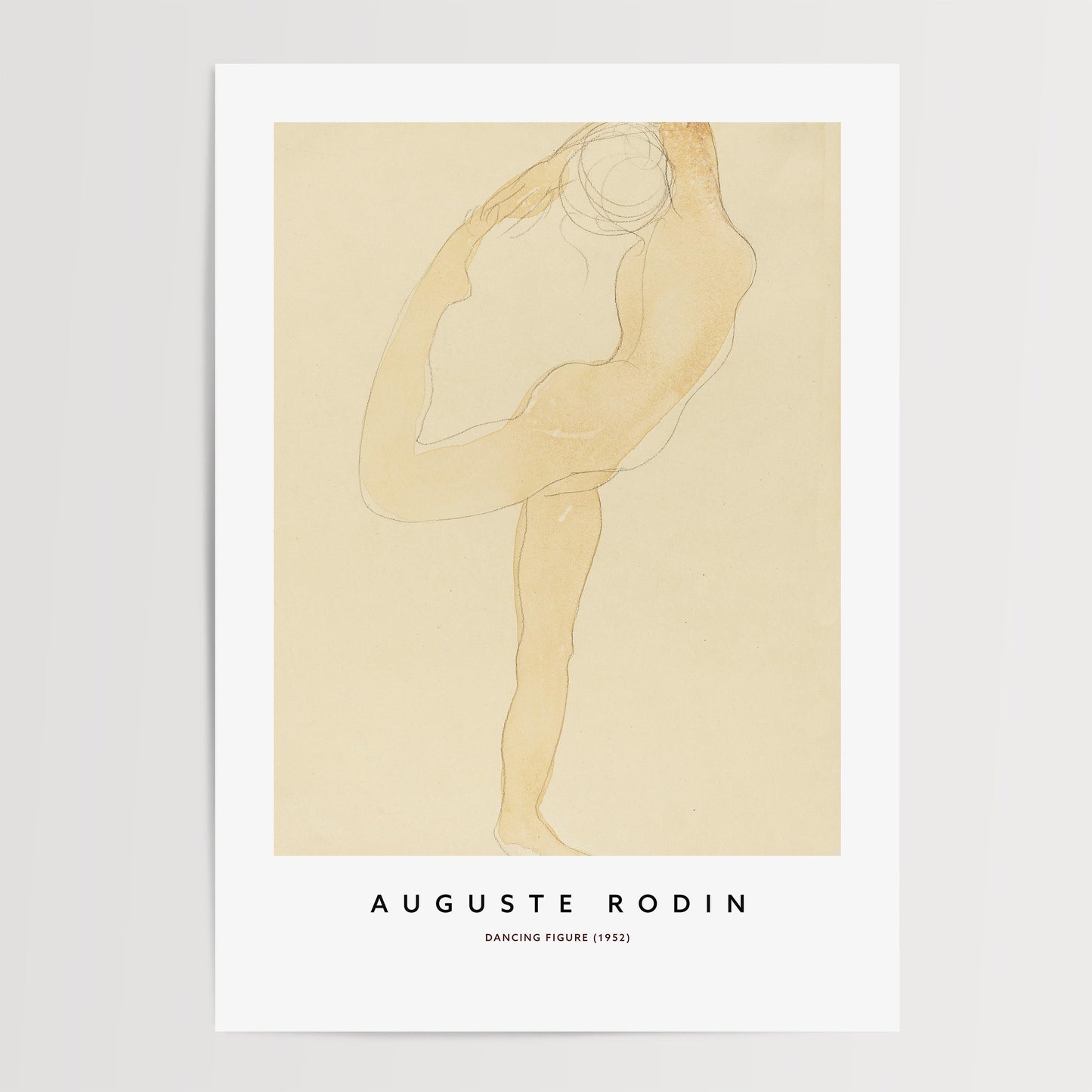 Auguste Rodin - Dancing Figure Print