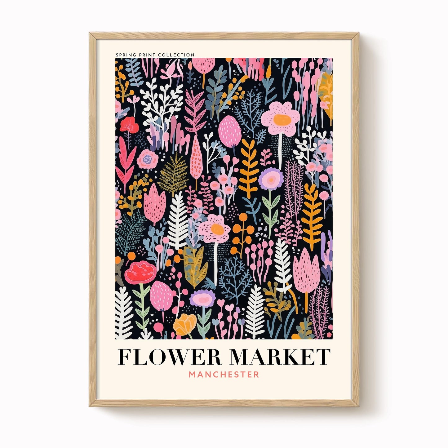 Manchester Flower Market Print