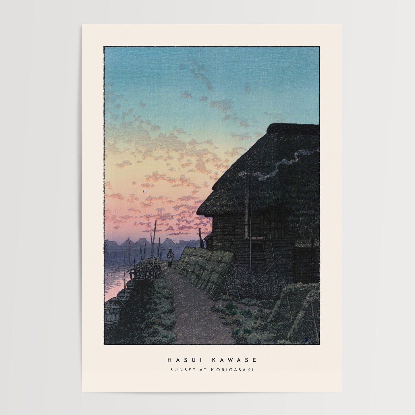 Hasui Kawase - Sunset Morigasaki Print