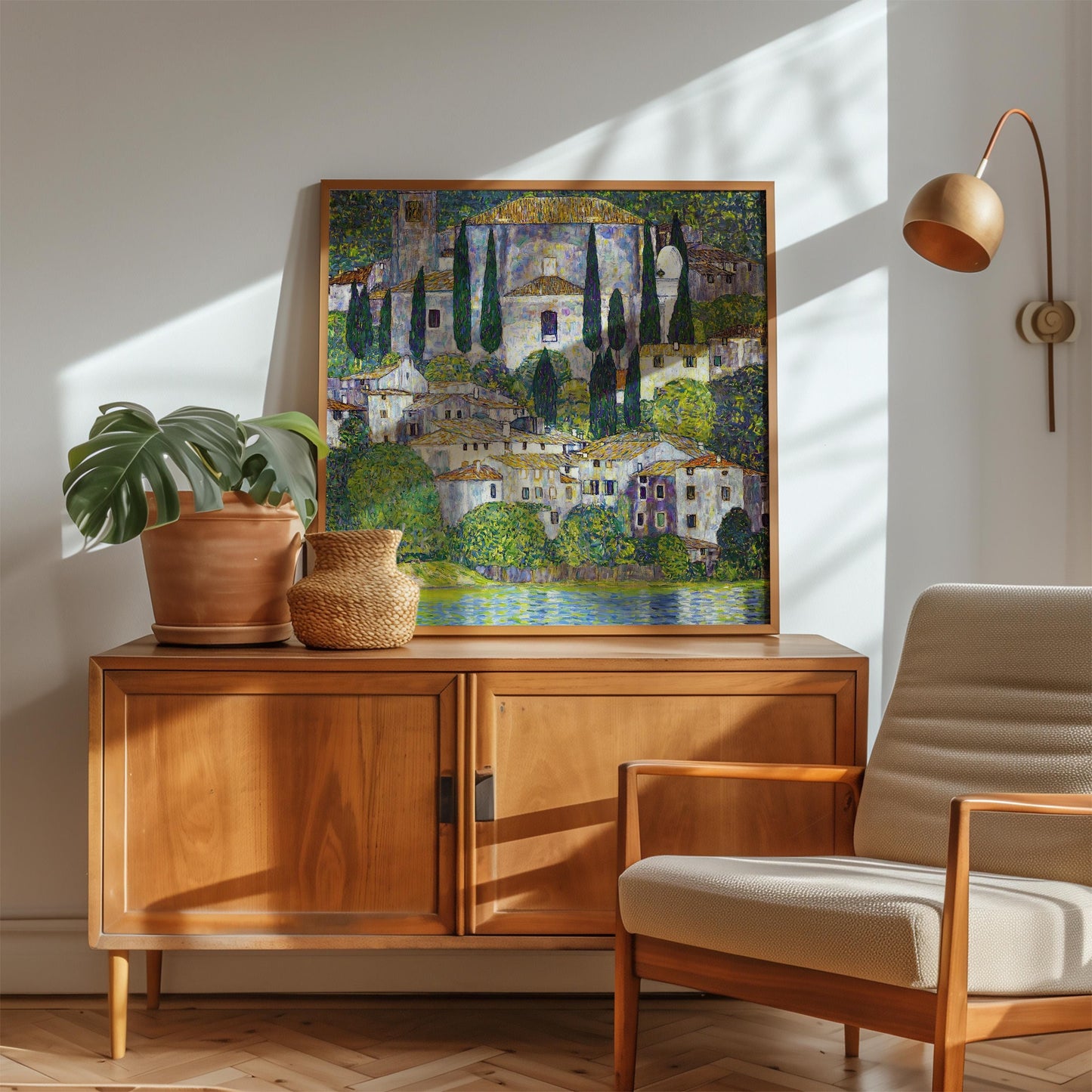 Gustav Klimt - Church in Cassone Print