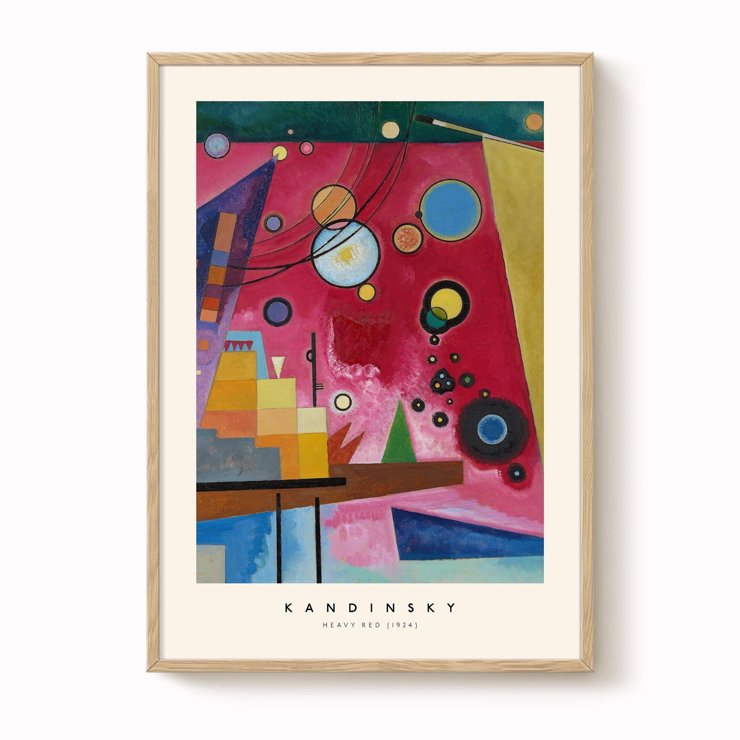 Kandinsky - Heavy Red Print