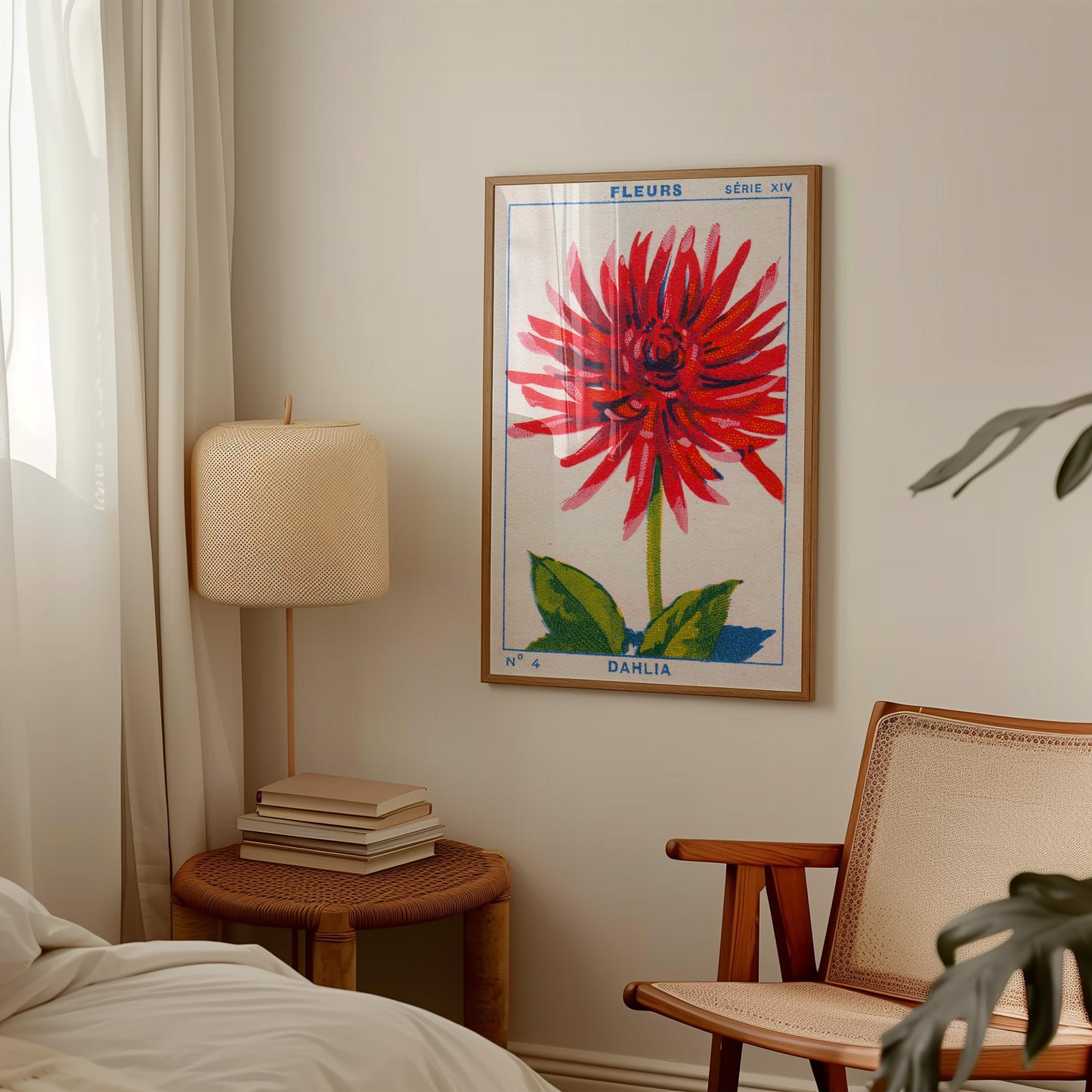 Vintage Dahlia Print
