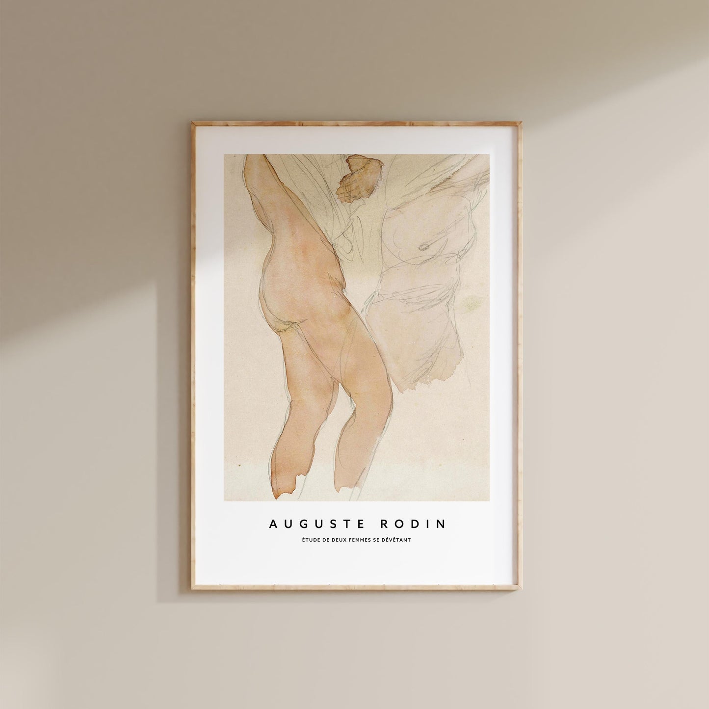 Auguste Rodin - Nude Study Print