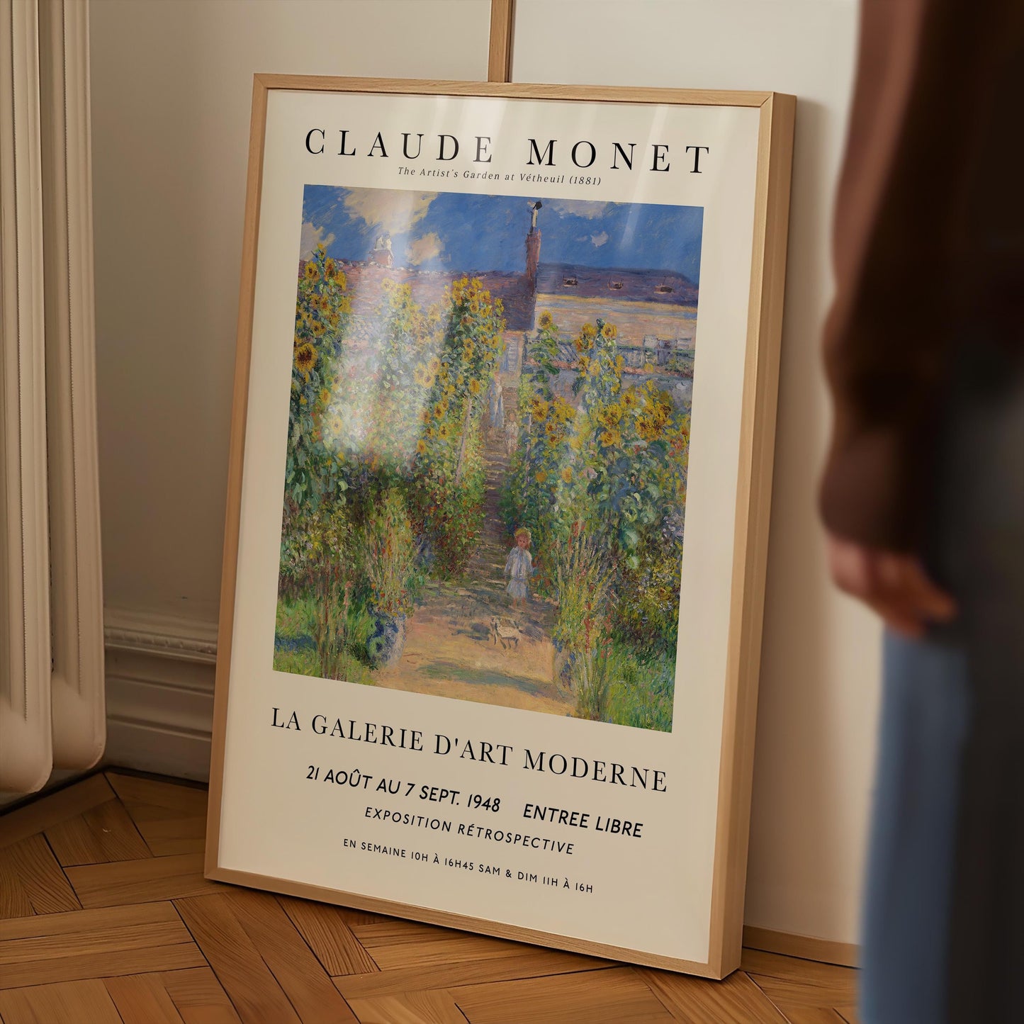 Monet - Garden at Vetheuil Print