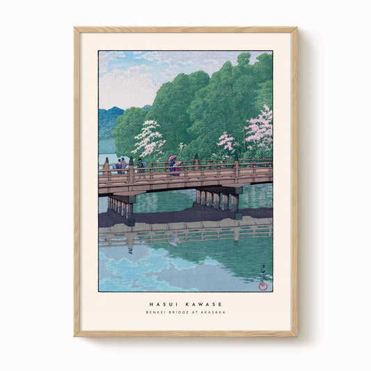 Hasui Kawase - Benkei Bridge At Akasaka Print