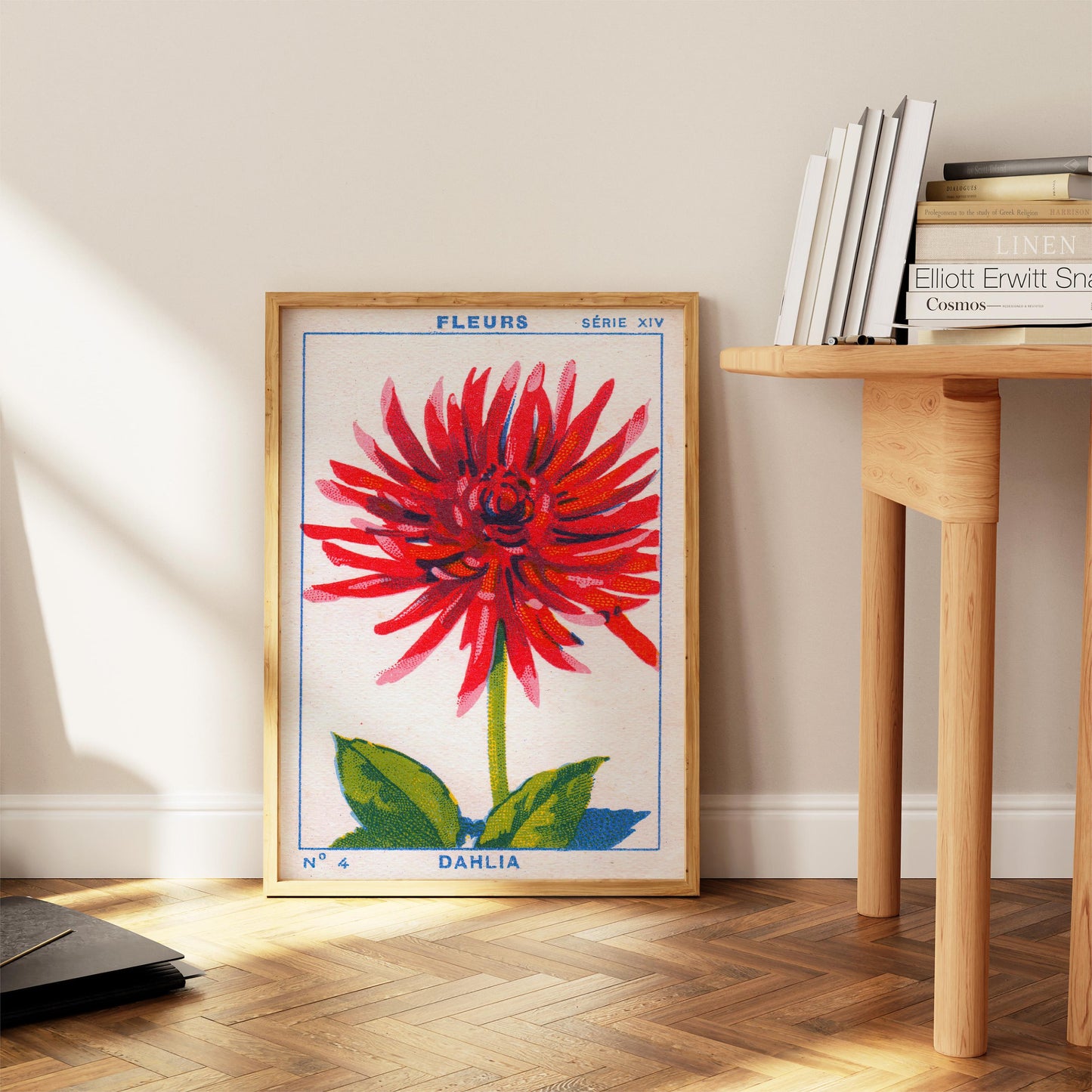 Vintage Dahlia Print