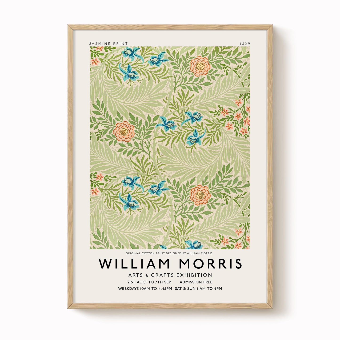 William Morris - Exhibition Poster - Jasmine Print