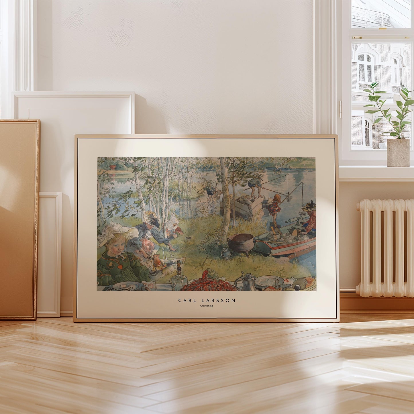 Carl Larsson - Crayfishing Print