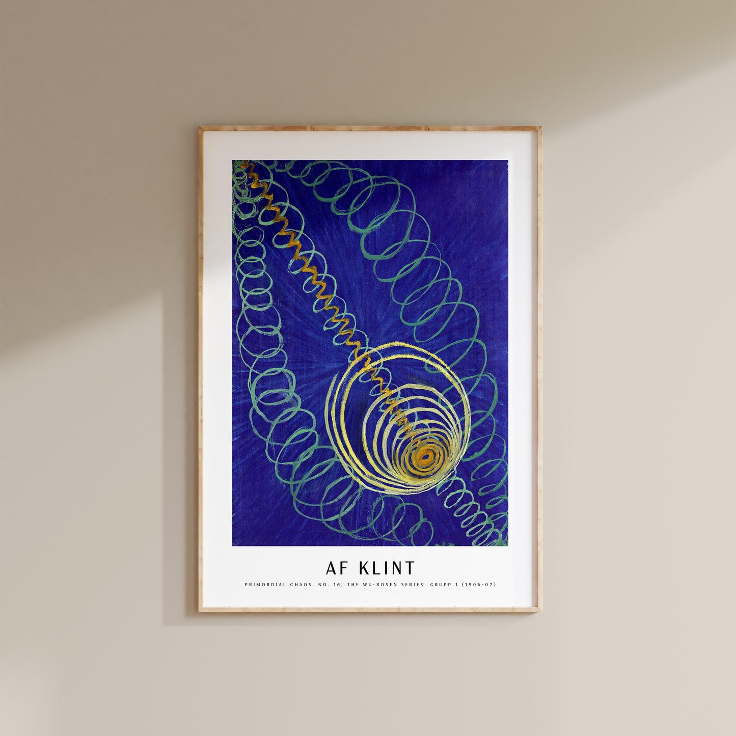 Hilma af Klint - Primordial Chaos, No. 16, The WU-ROSEN Series. Grupp 1 Print