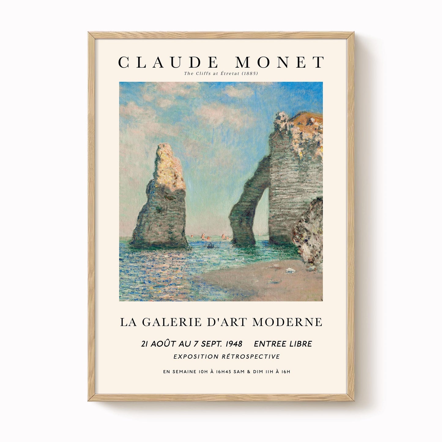 Monet - The Cliffs at Etretat Print