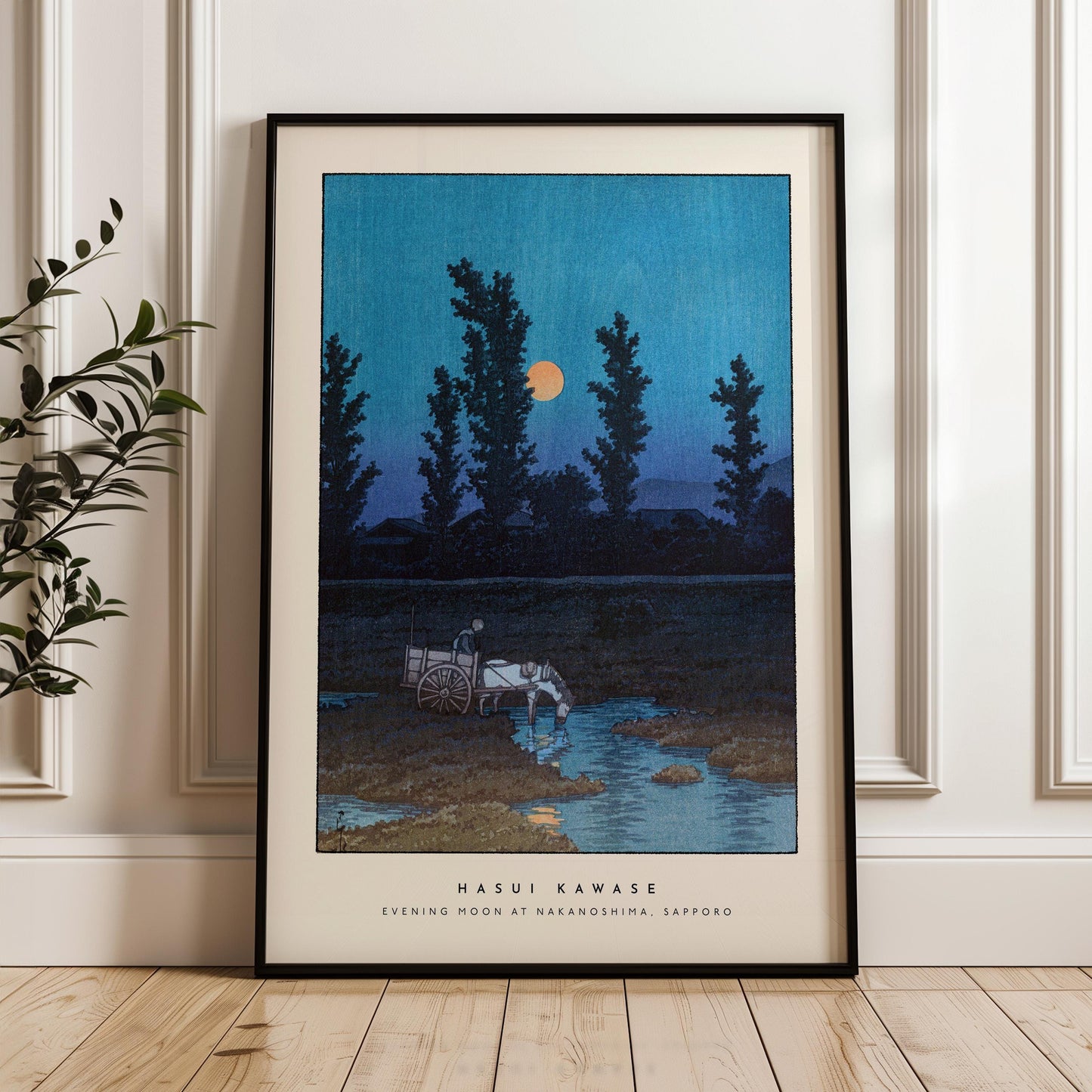 Hasui Kawase - Evening Moon Print