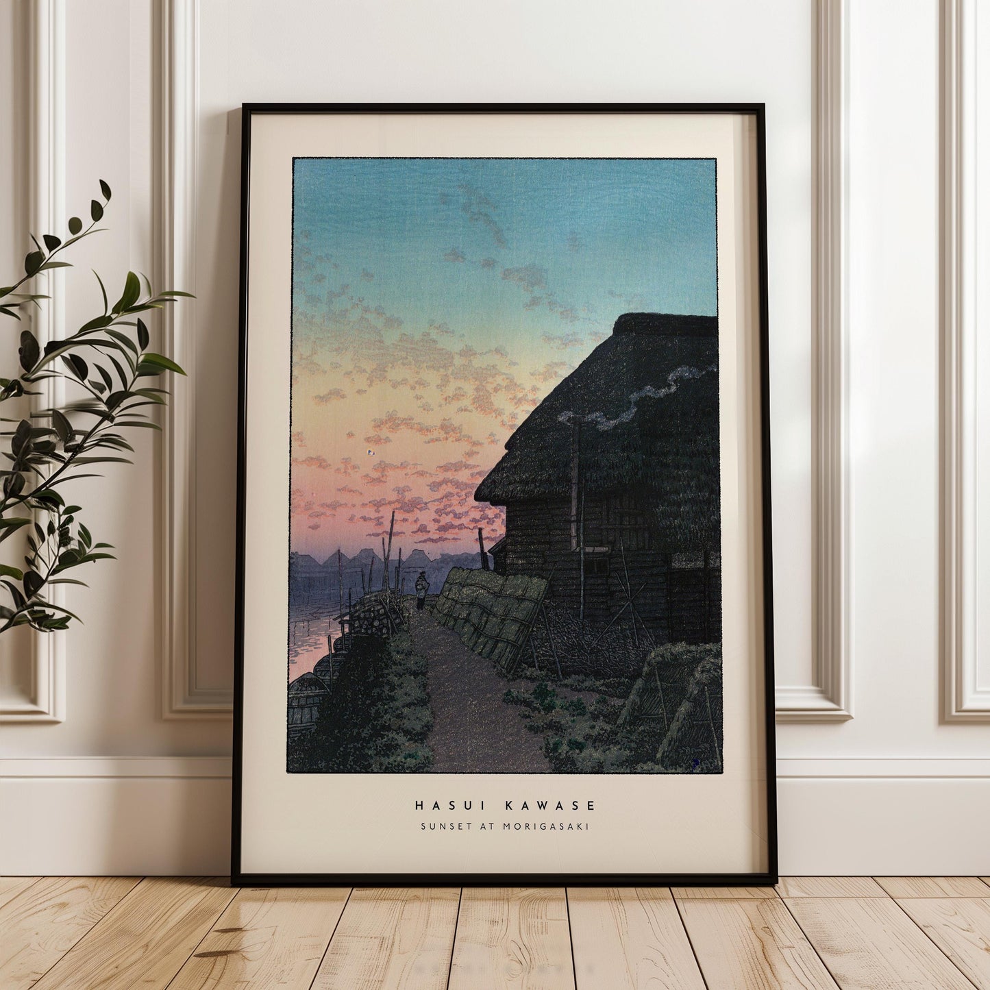 Hasui Kawase - Sunset Morigasaki Print