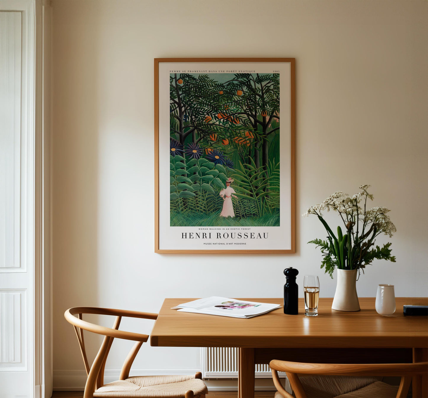 Henri Rousseau - Woman in an Exotic Forest Print