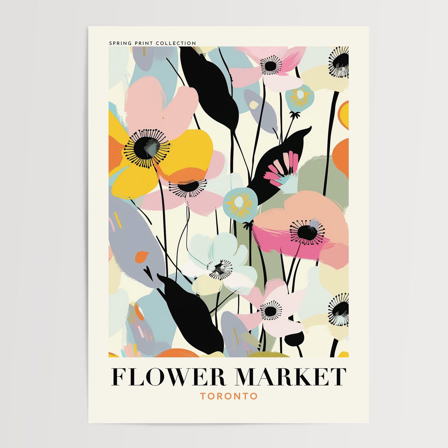 Toronto Flower Market Print