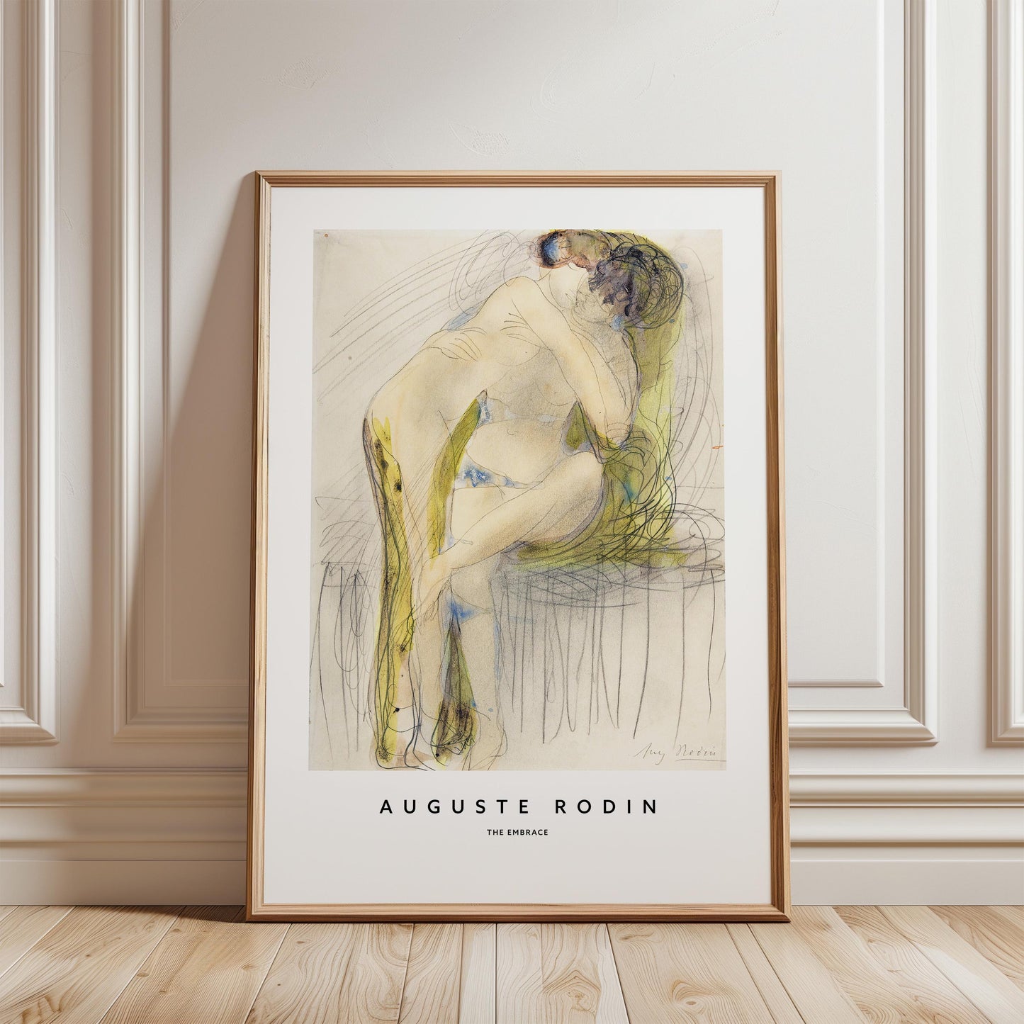 Auguste Rodin - The Embrace Print