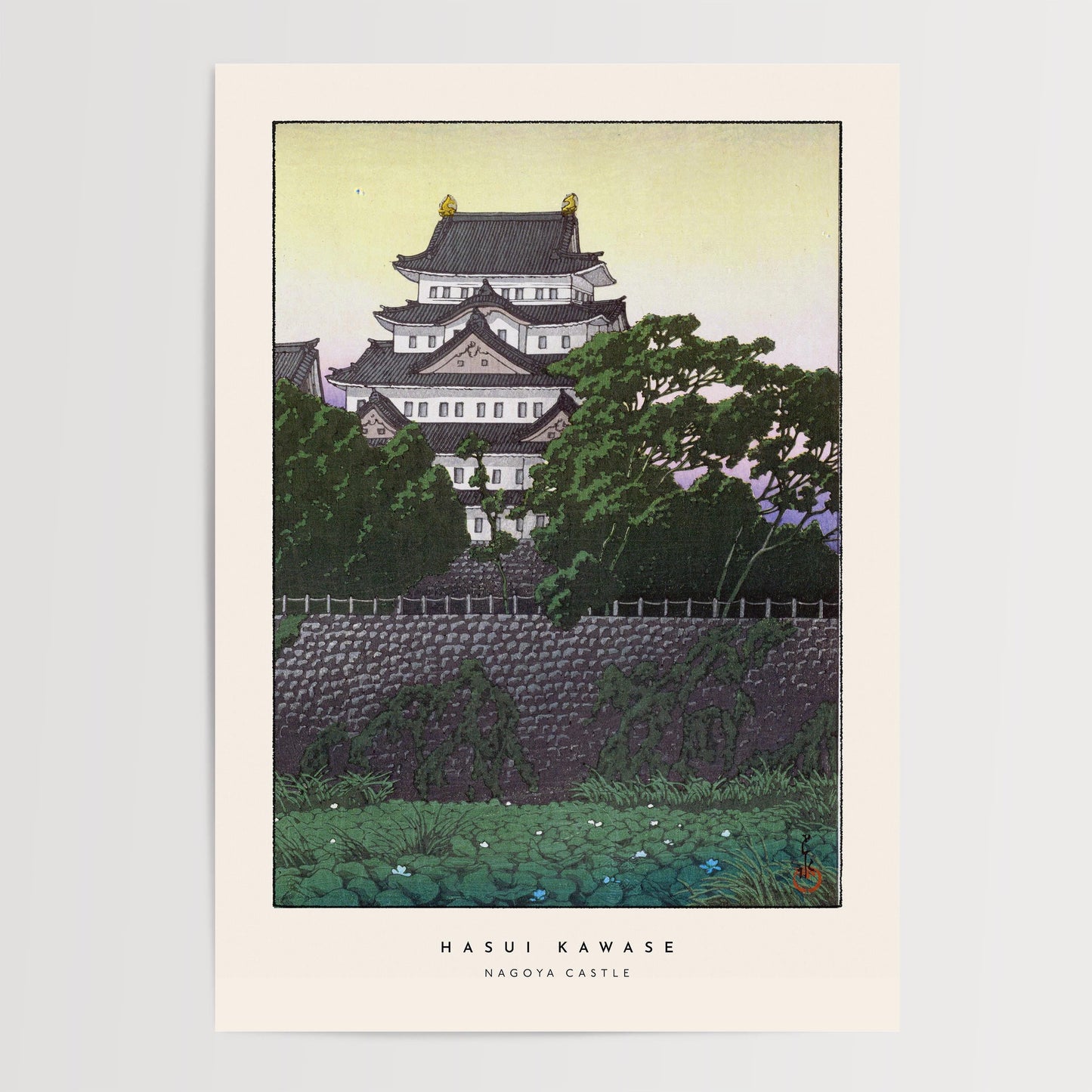 Hasui Kawase - Nagoya Castle Print