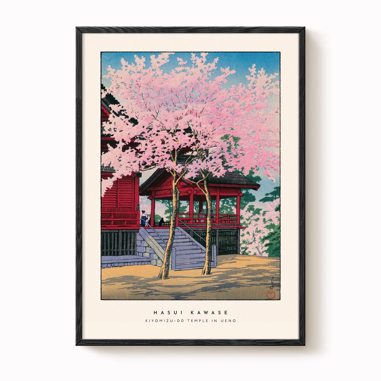 Hasui Kawase - Kiyomizu-Dō Temple In Ueno Print