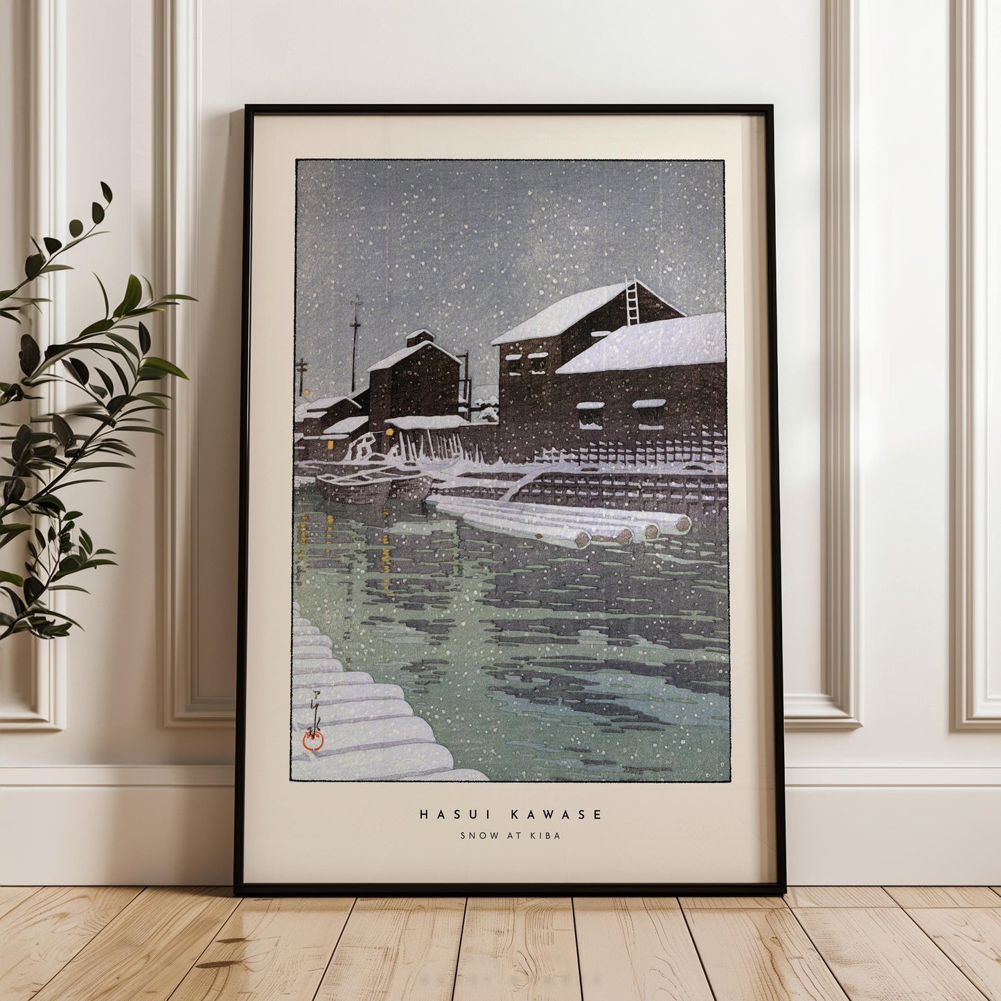 Hasui Kawase - Snow At Kiba Print