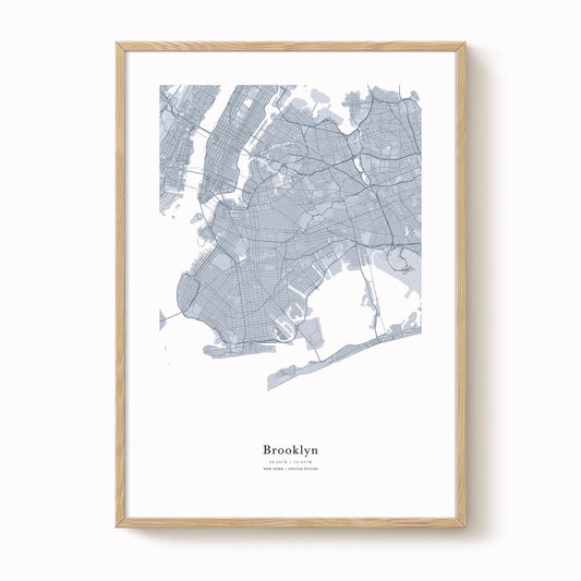 Brooklyn Map Print