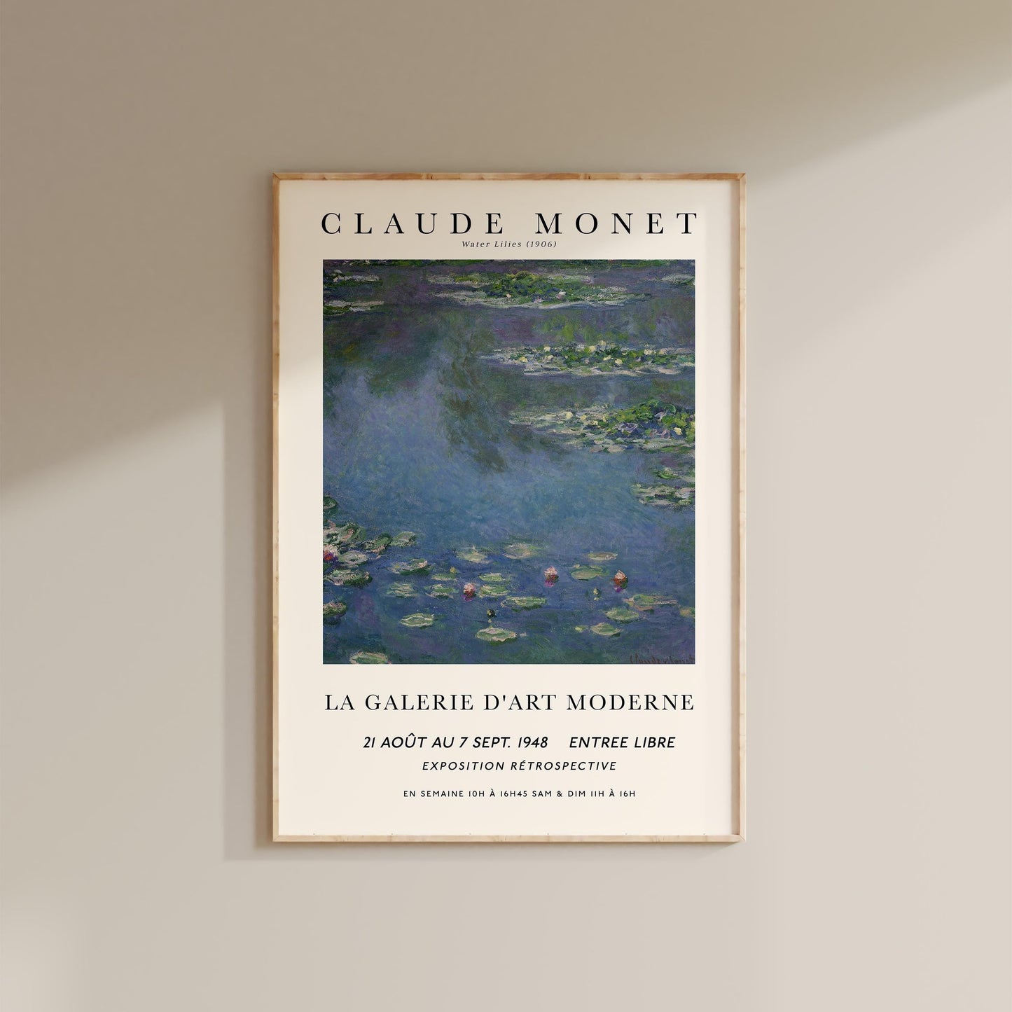 Monet - Water Lilies Print