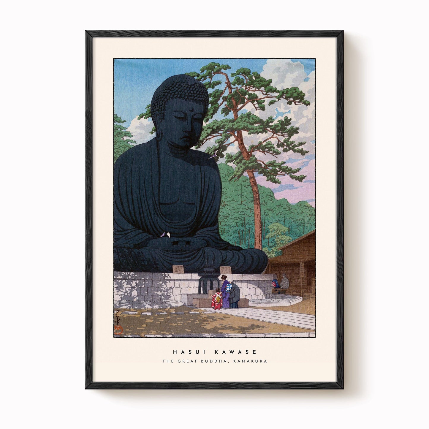 Hasui Kawase - The Great Buddha, Kamakura Print