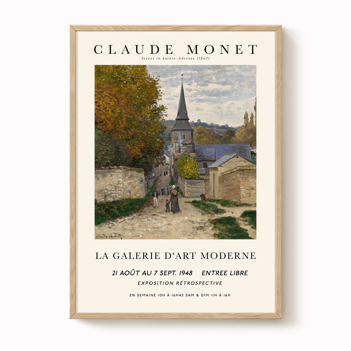Monet - Street in Saint-Adresse Print